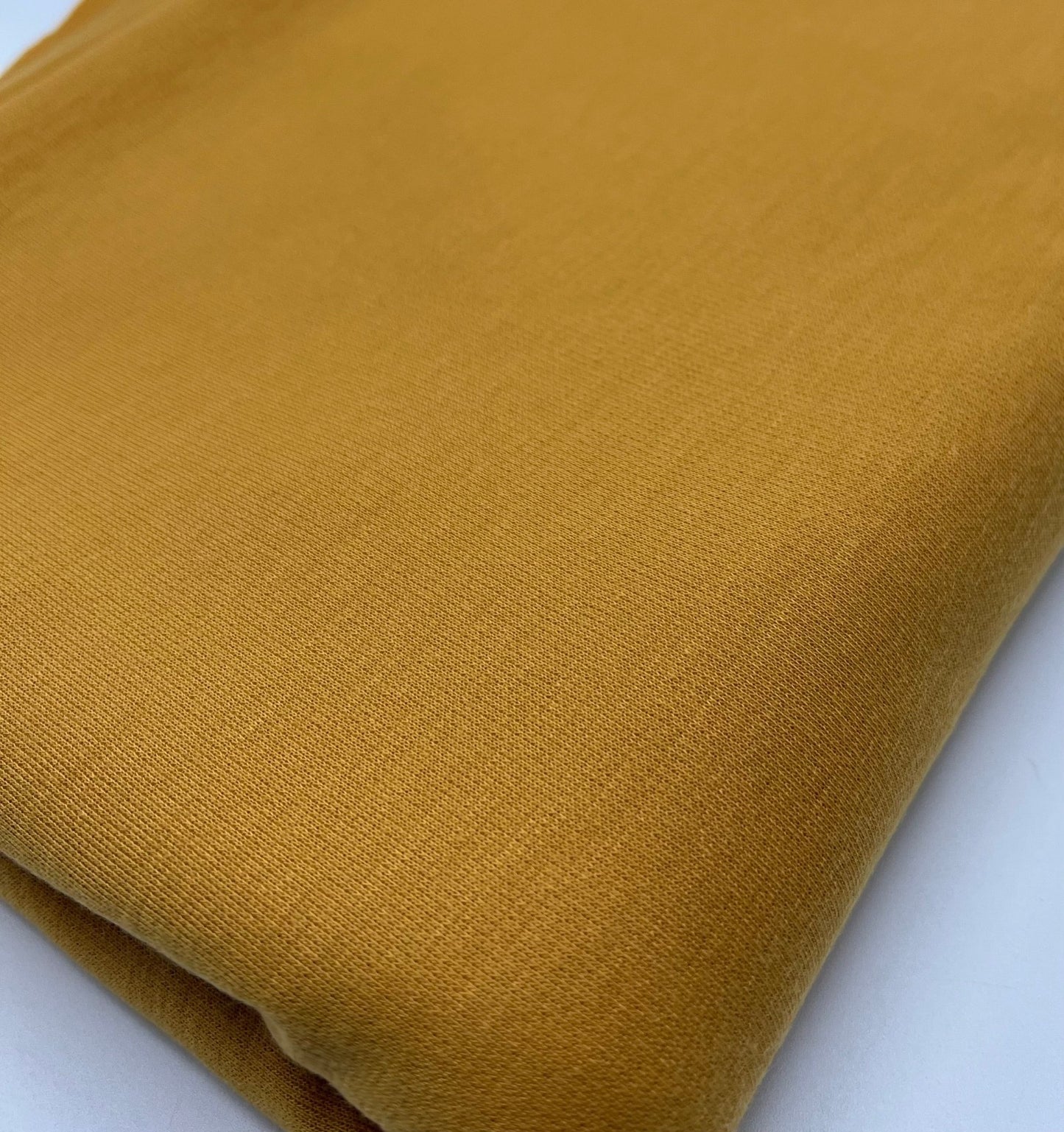 Plain Mustard Ponte 2 Way Stretch Fabric - T9 Fabrics
