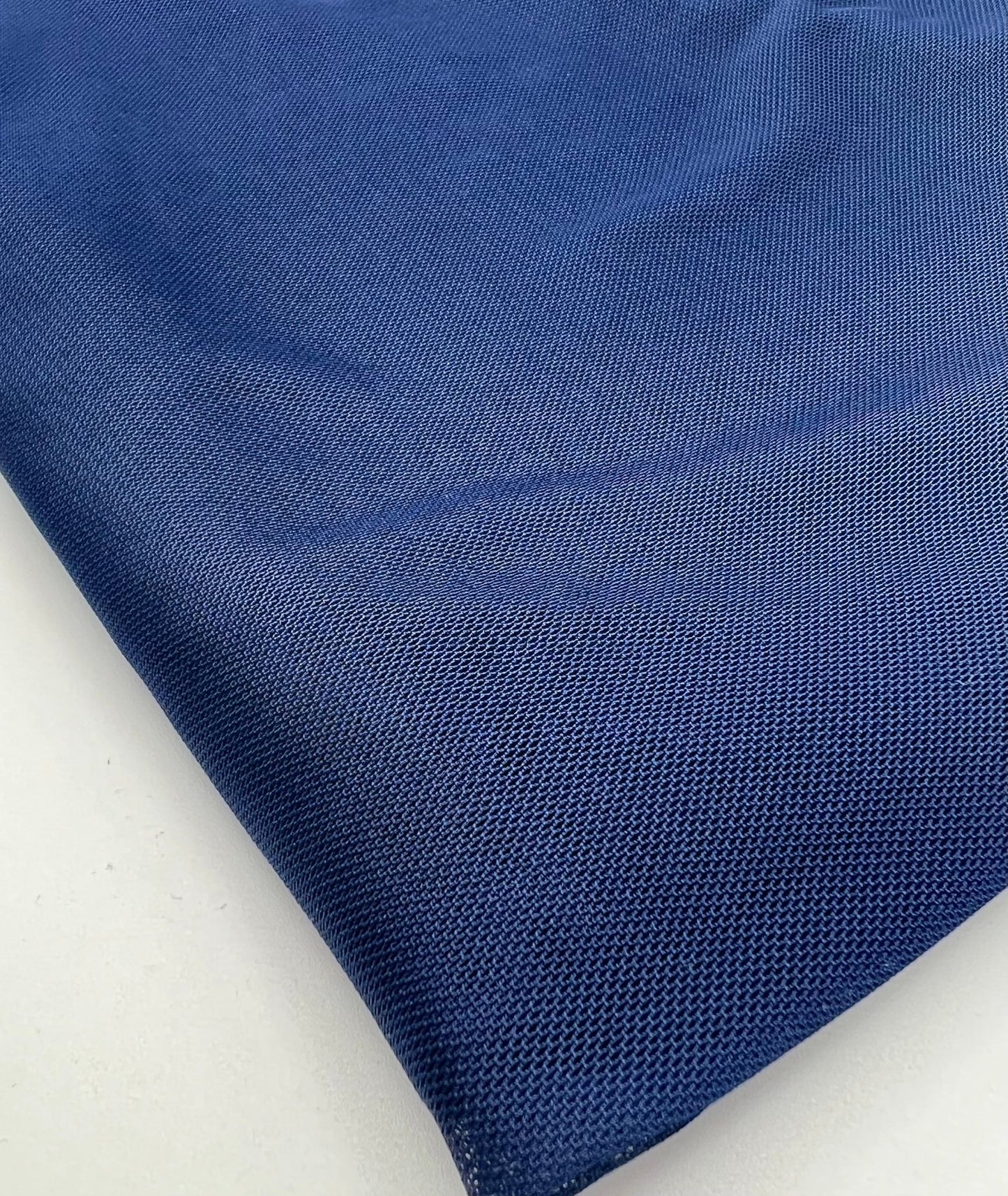 Plain Navy Mesh Fabric Stretch - T9 Fabrics
