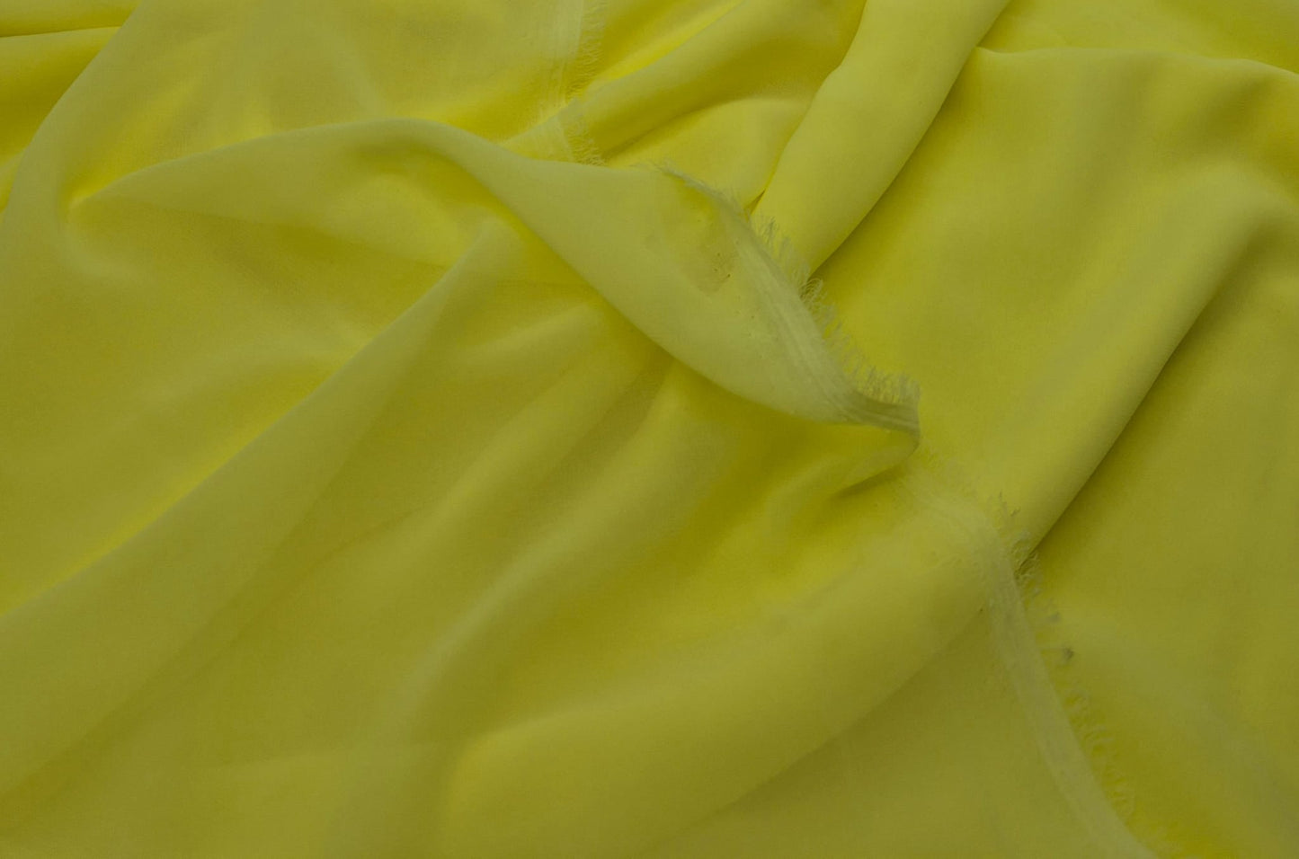 Plain Pale Yellow Chiffon Sheer Dress Bridal Fabric - T9 Fabrics