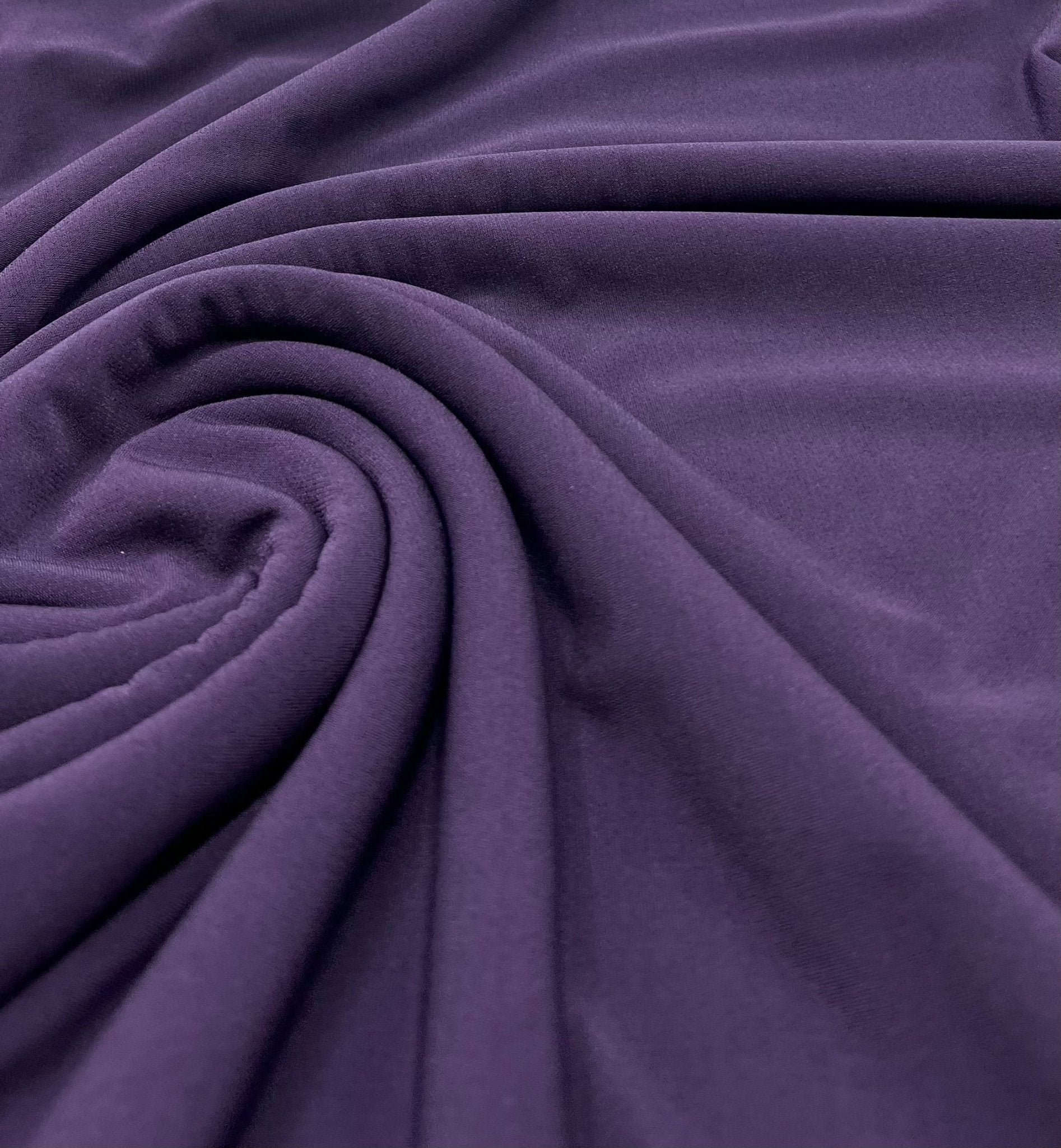 Plain Purple ITY 4 Way Stretch Fabric - T9 Fabrics