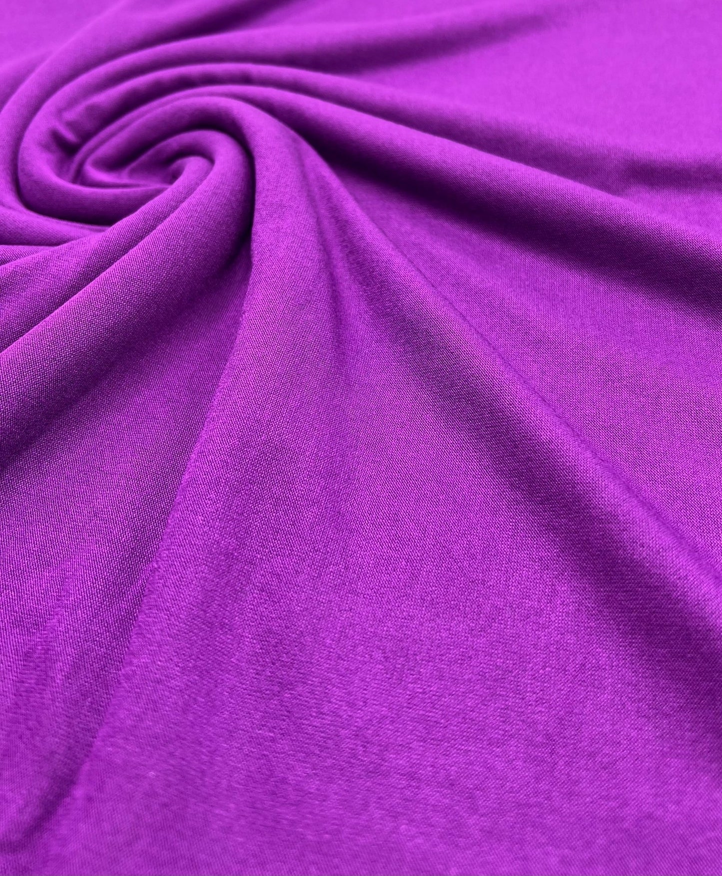 Plain Purple Viscose Elastane Fabric 4 Way Stretch Jersey - T9 Fabrics