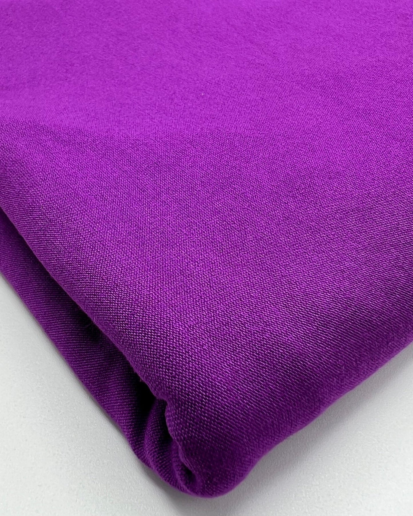 Plain Purple Viscose Elastane Fabric 4 Way Stretch Jersey - T9 Fabrics