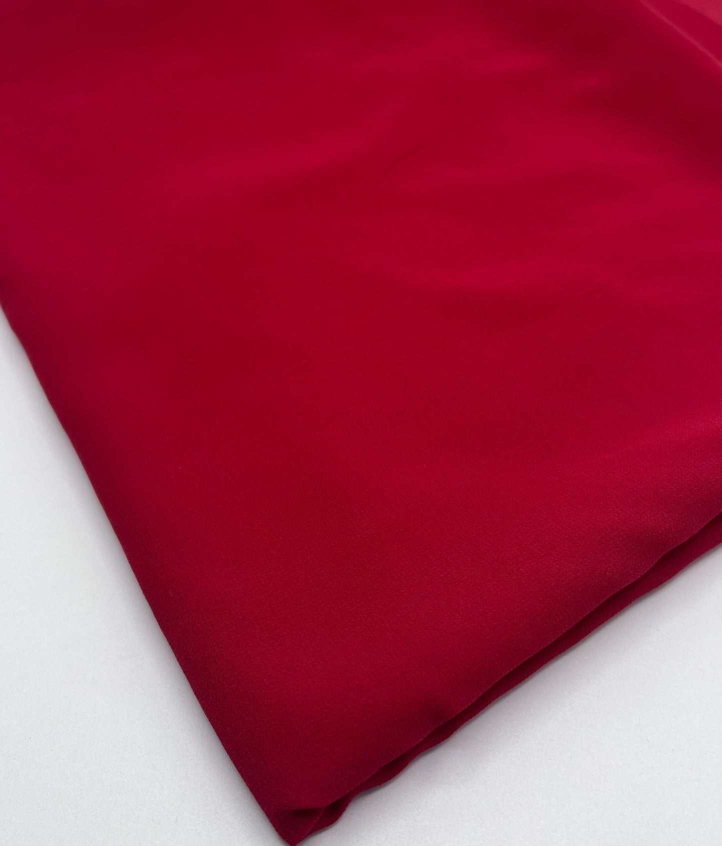 Plain Red Chiffon Fabric - T9 Fabrics