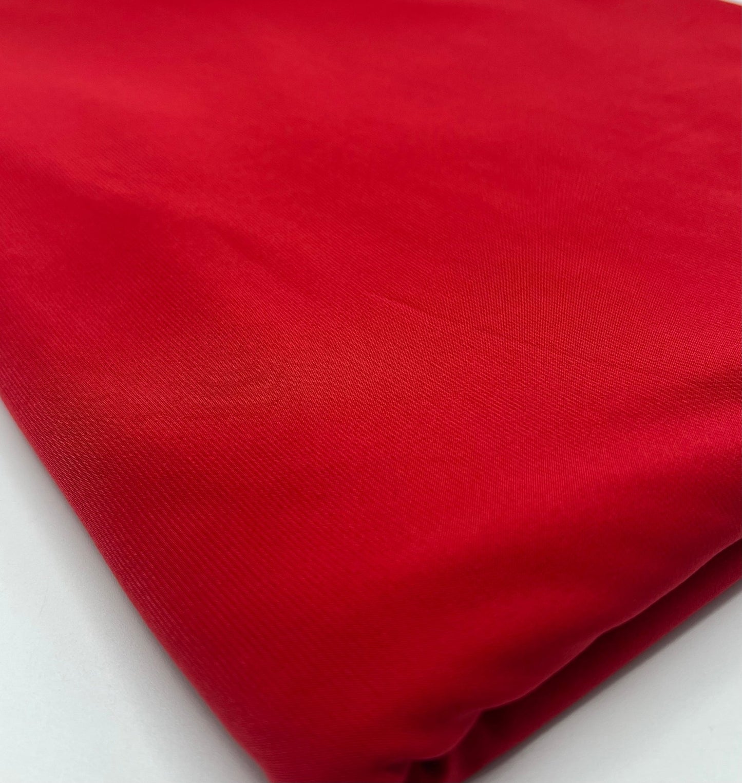 Plain Red ITY 4 Way Stretch Fabric - T9 Fabrics