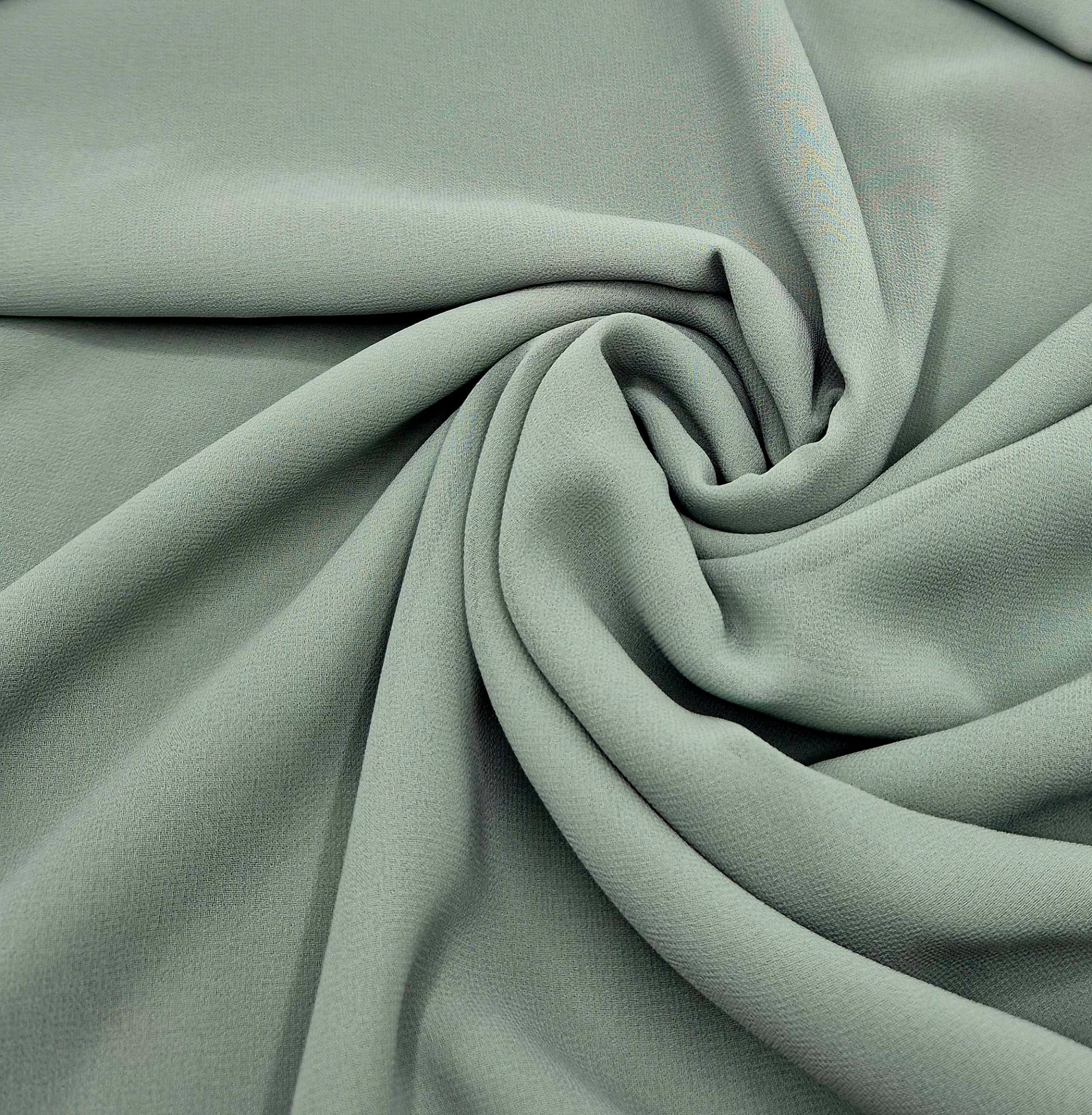 Plain Sage Chiffon Sheer Dress Bridal Fabric - T9 Fabrics