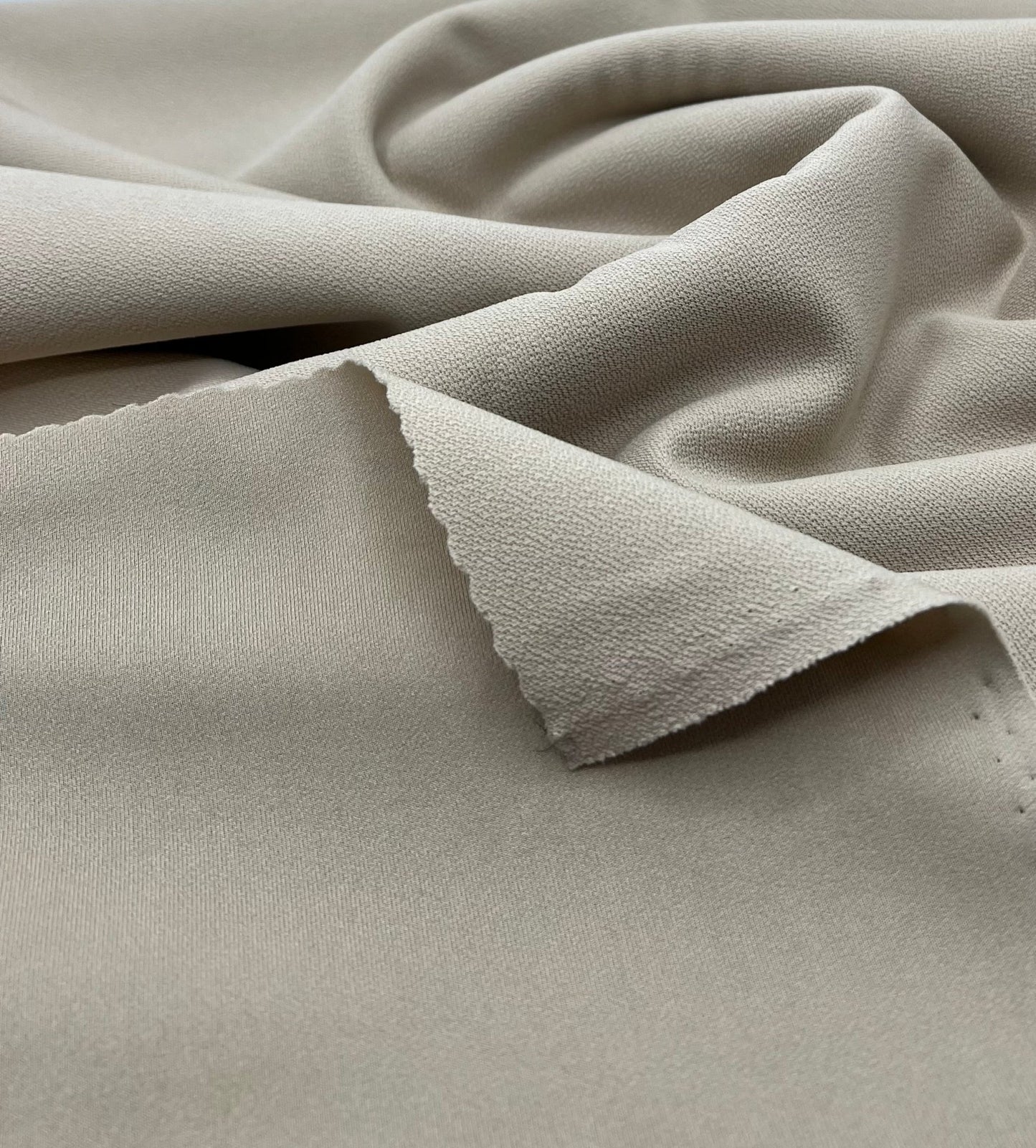 Plain Stone Scuba Crepe Stretch Jersey Fabric 4 Way Stretch - T9 Fabrics