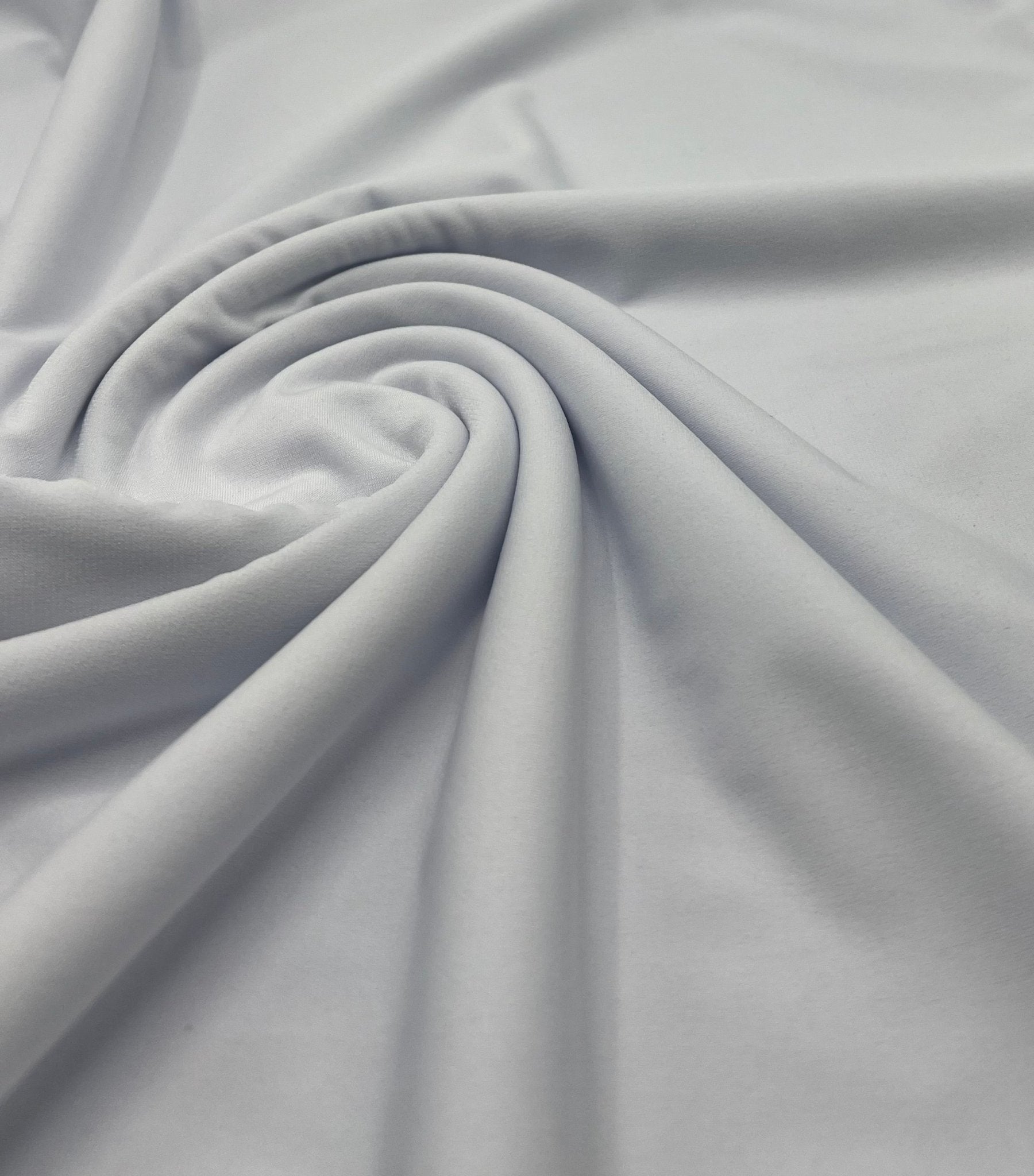 Plain White ITY 4 Way Stretch Fabric - T9 Fabrics