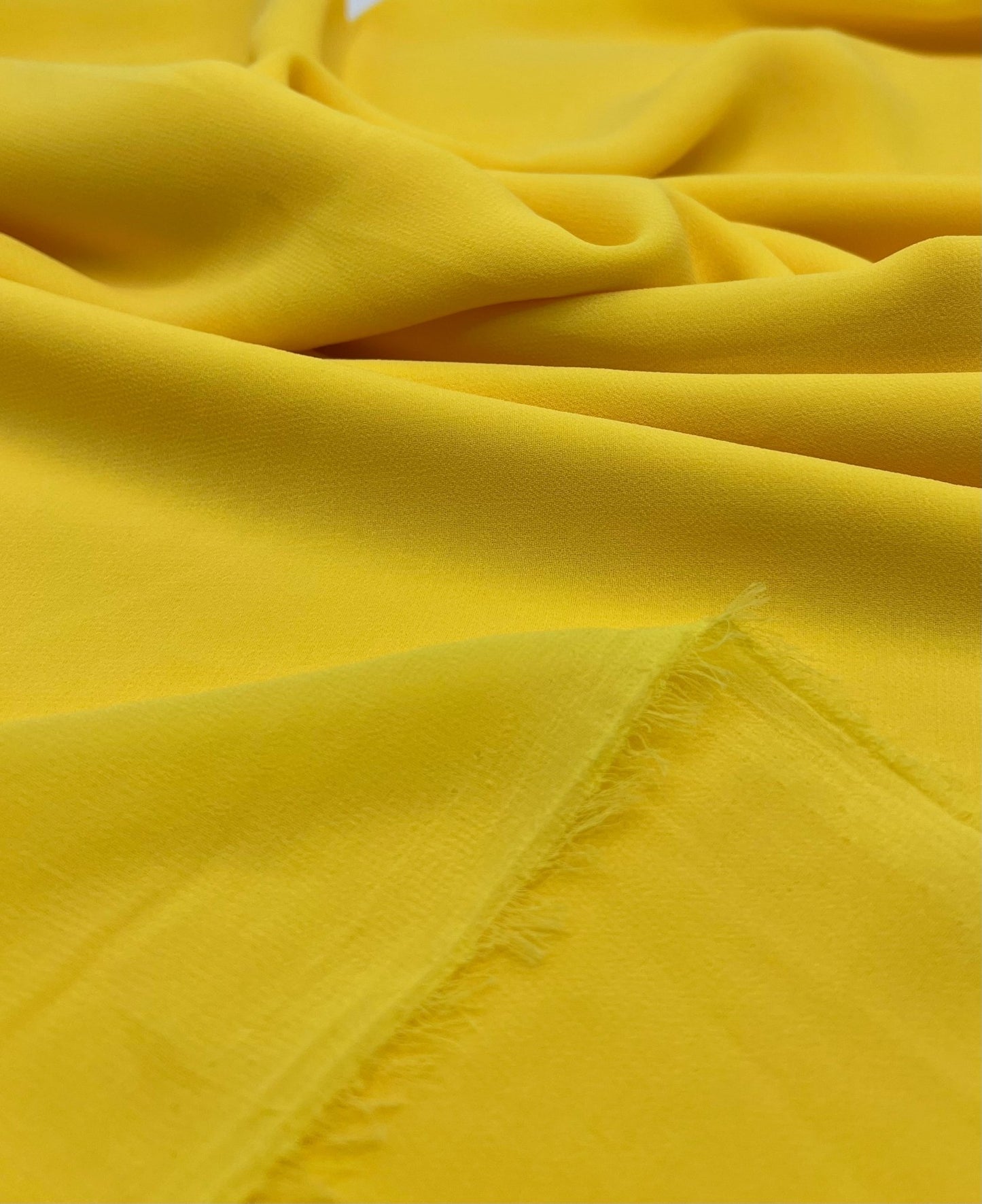 Plain Yellow Chiffon Sheer Dress Bridal Fabric - T9 Fabrics