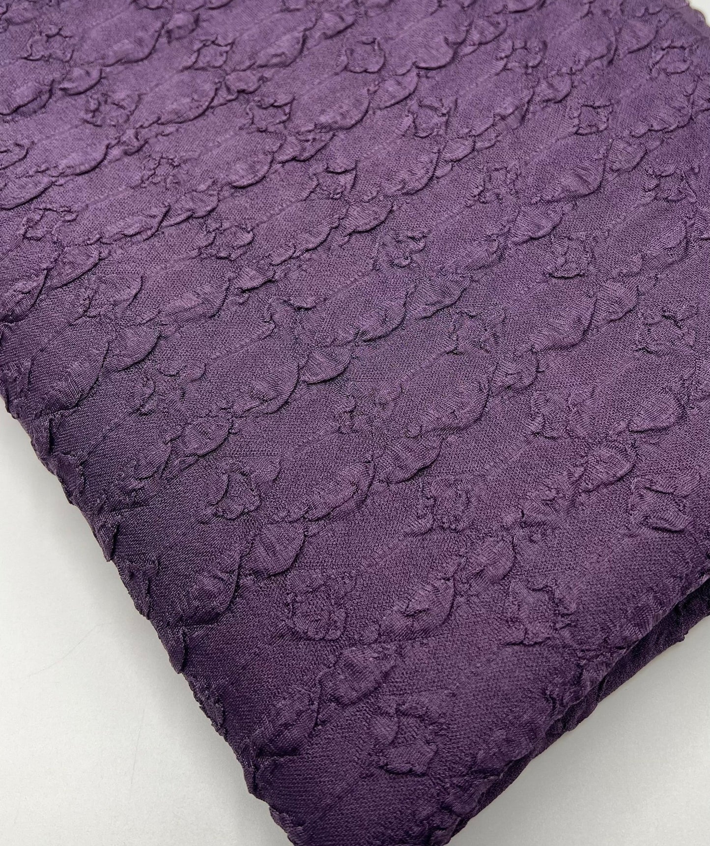 Plum Bubble Textured Jacquard Stretch Fabric - T9 Fabrics