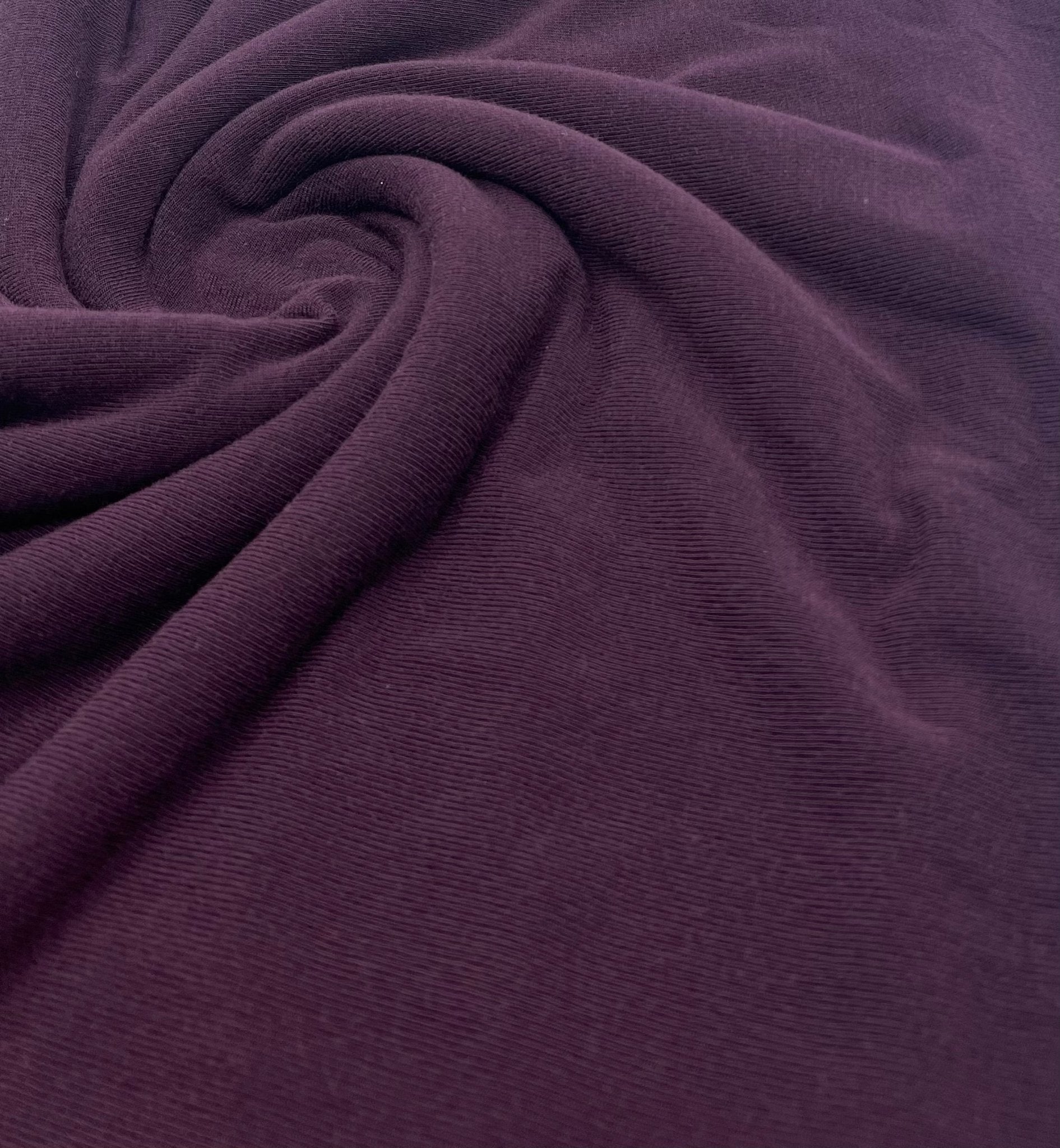 Plum Lightweight Melange Knit Stretch Fabric - T9 Fabrics