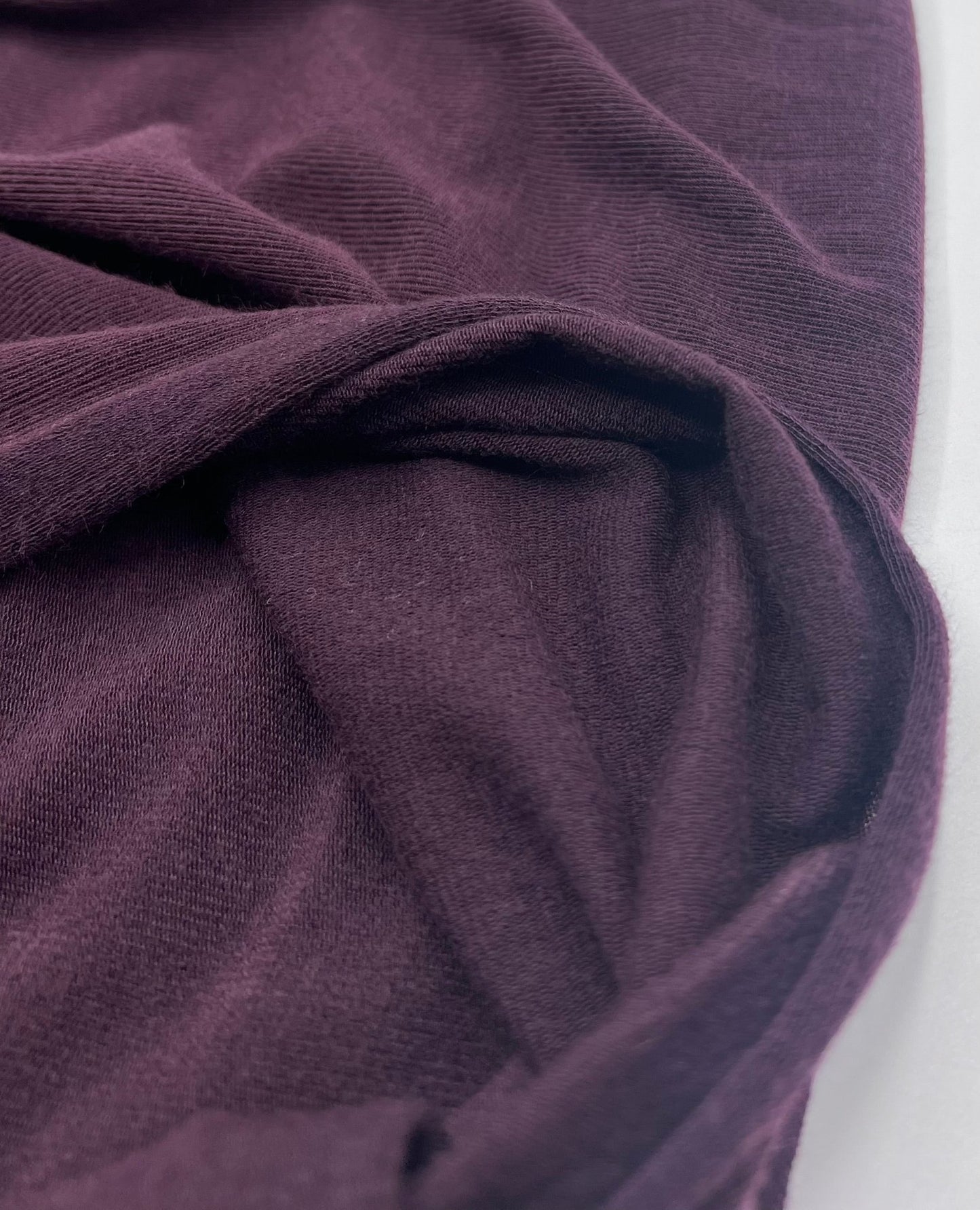 Plum Lightweight Melange Knit Stretch Fabric - T9 Fabrics