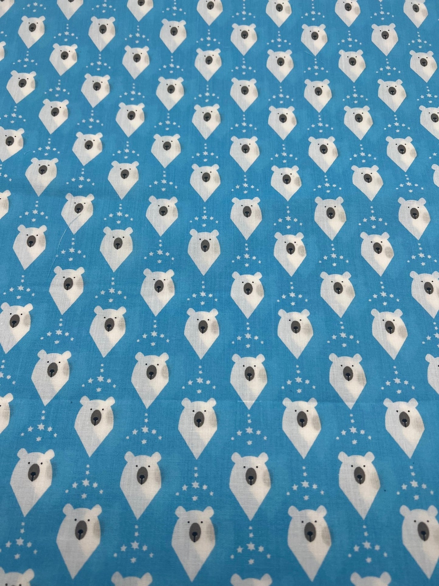 Polar Bear Printed Poly Cotton 90 GSM 80/20 44 Inch Non Stretch - T9 Fabrics