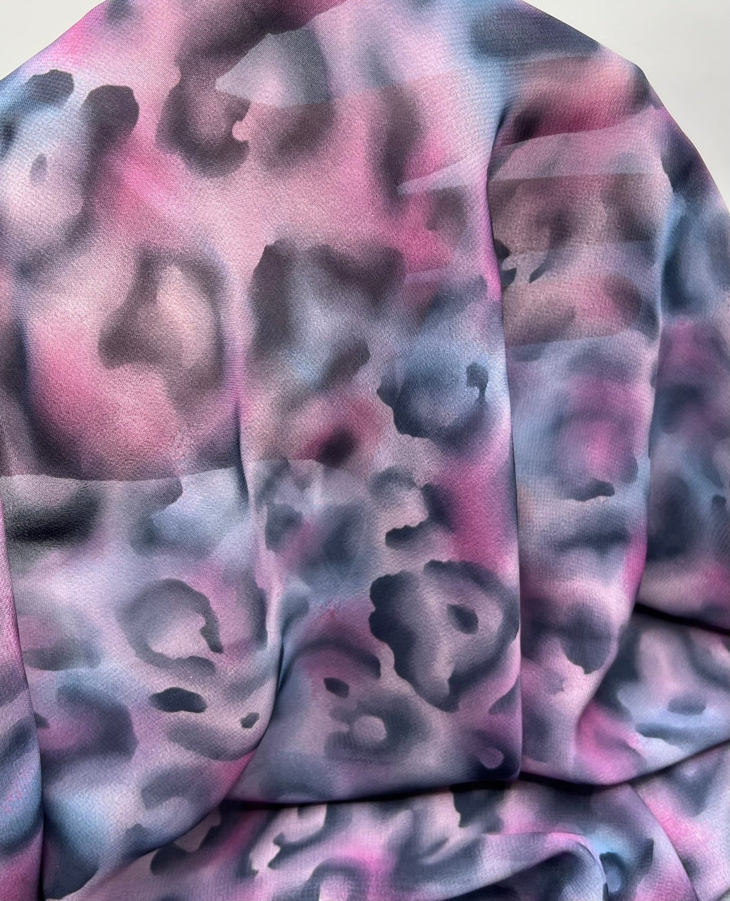Purple Animal Mix Printed Chiffon Dress Fabric - T9 Fabrics