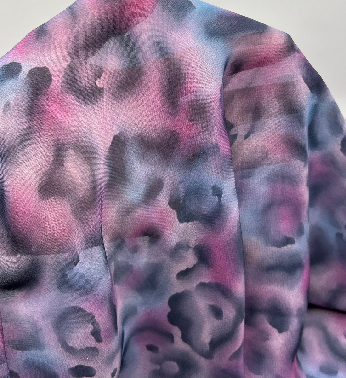 Purple Animal Mix Printed Chiffon Dress Fabric - T9 Fabrics