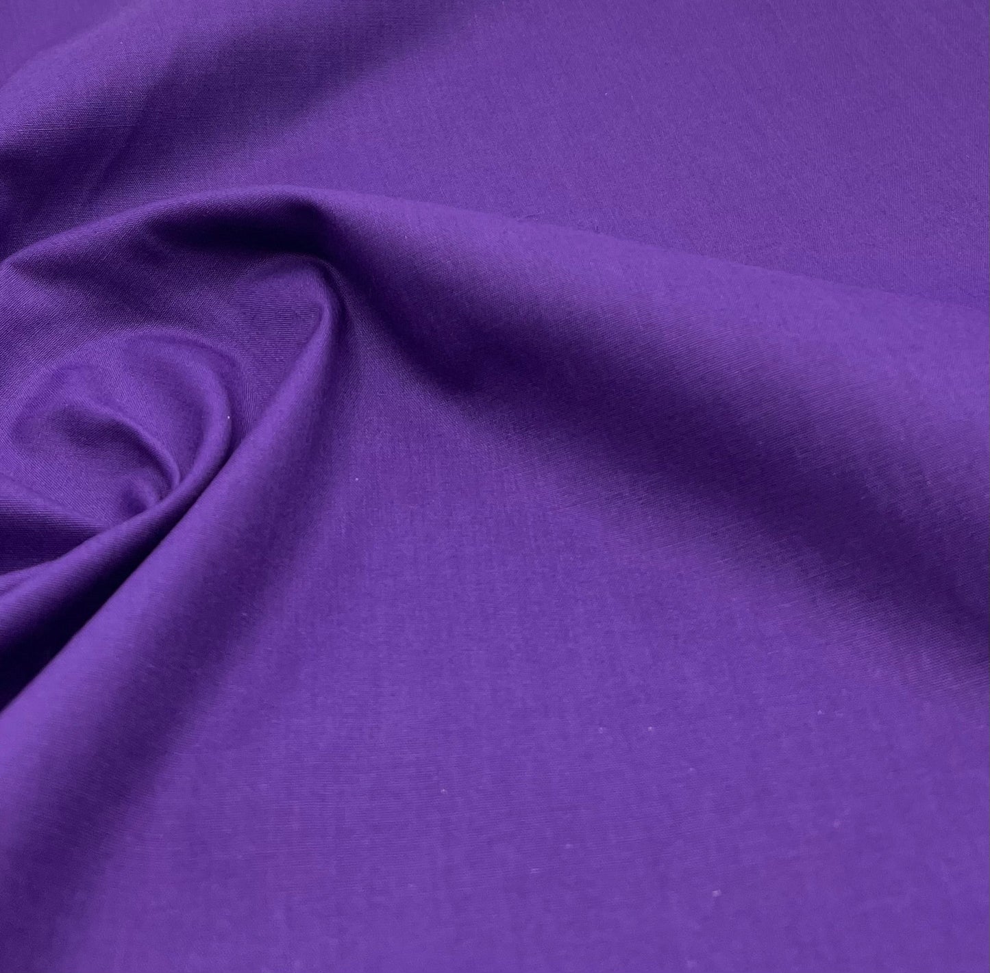 Purple Plain Poly Cotton 105 GSM 80/20 44 Inch Non Stretch - T9 Fabrics