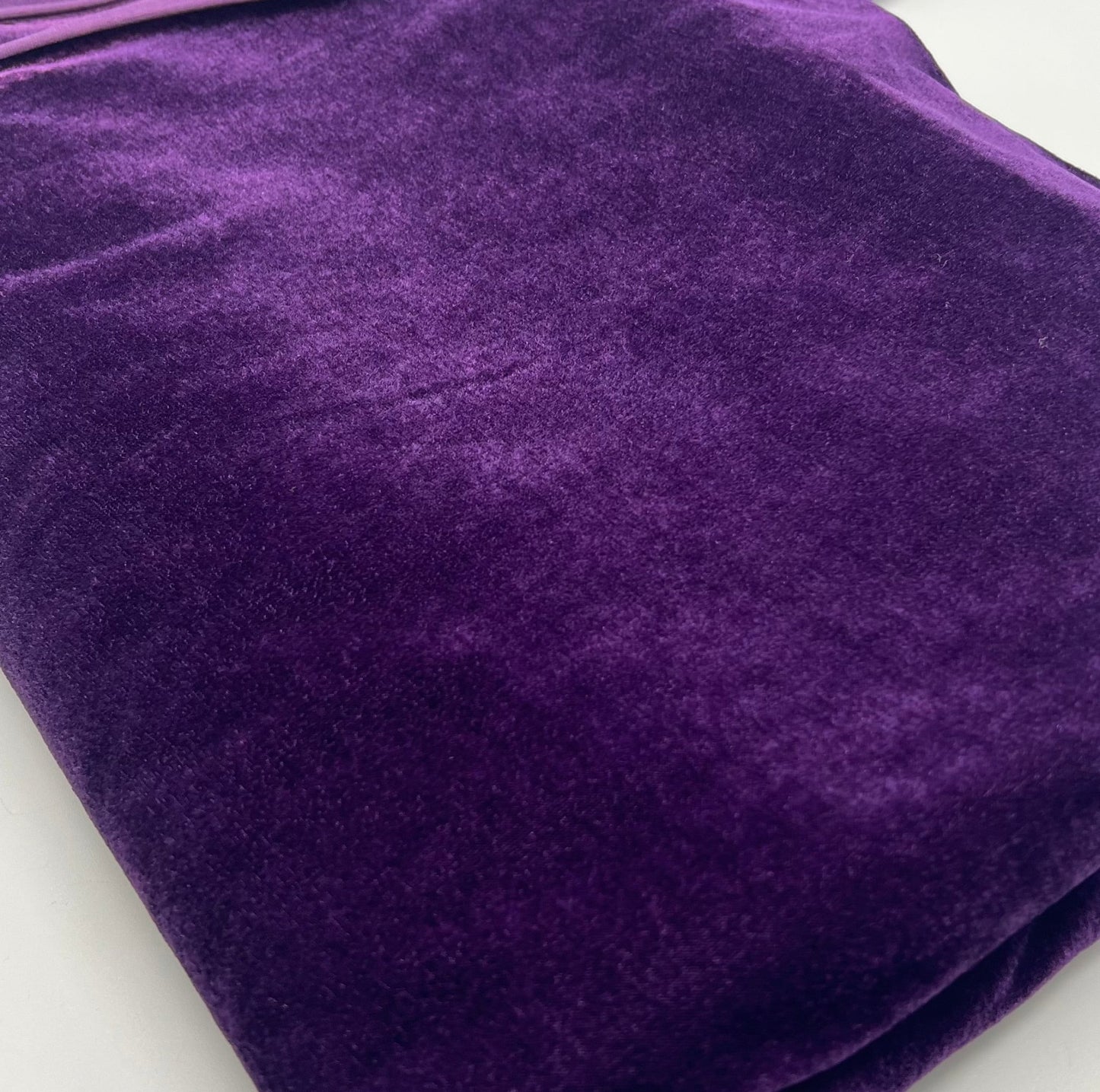 Purple Plain Velour Spandex Stretch Fabric - T9 Fabrics