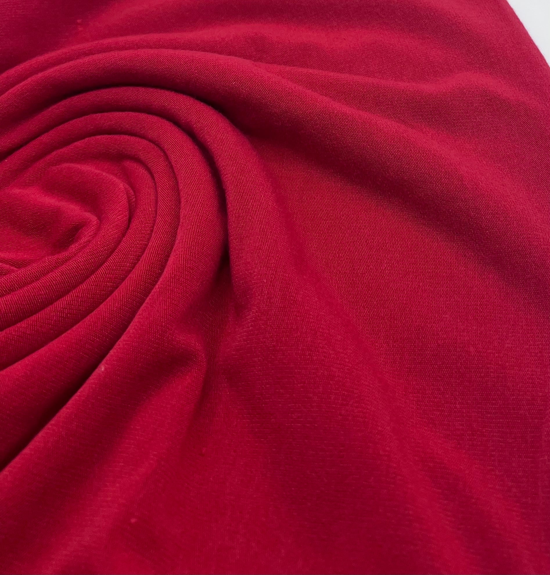 Red Lightweight Melange Knit Stretch Fabric - T9 Fabrics