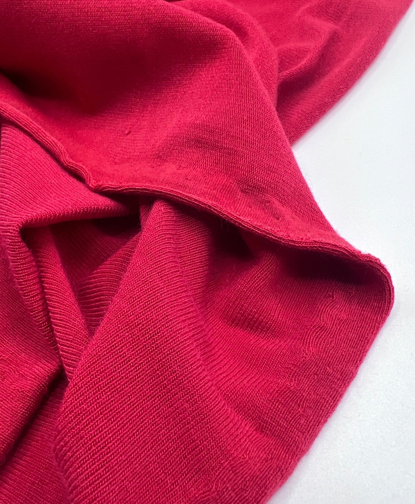 Red Lightweight Melange Knit Stretch Fabric - T9 Fabrics