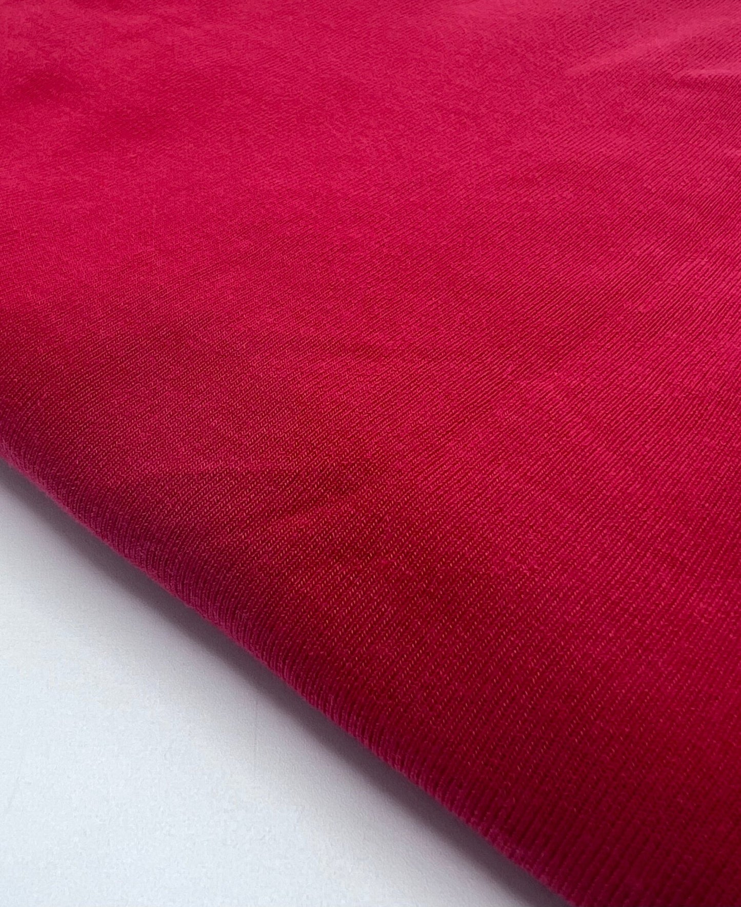 Red Lightweight Melange Knit Stretch Fabric - T9 Fabrics