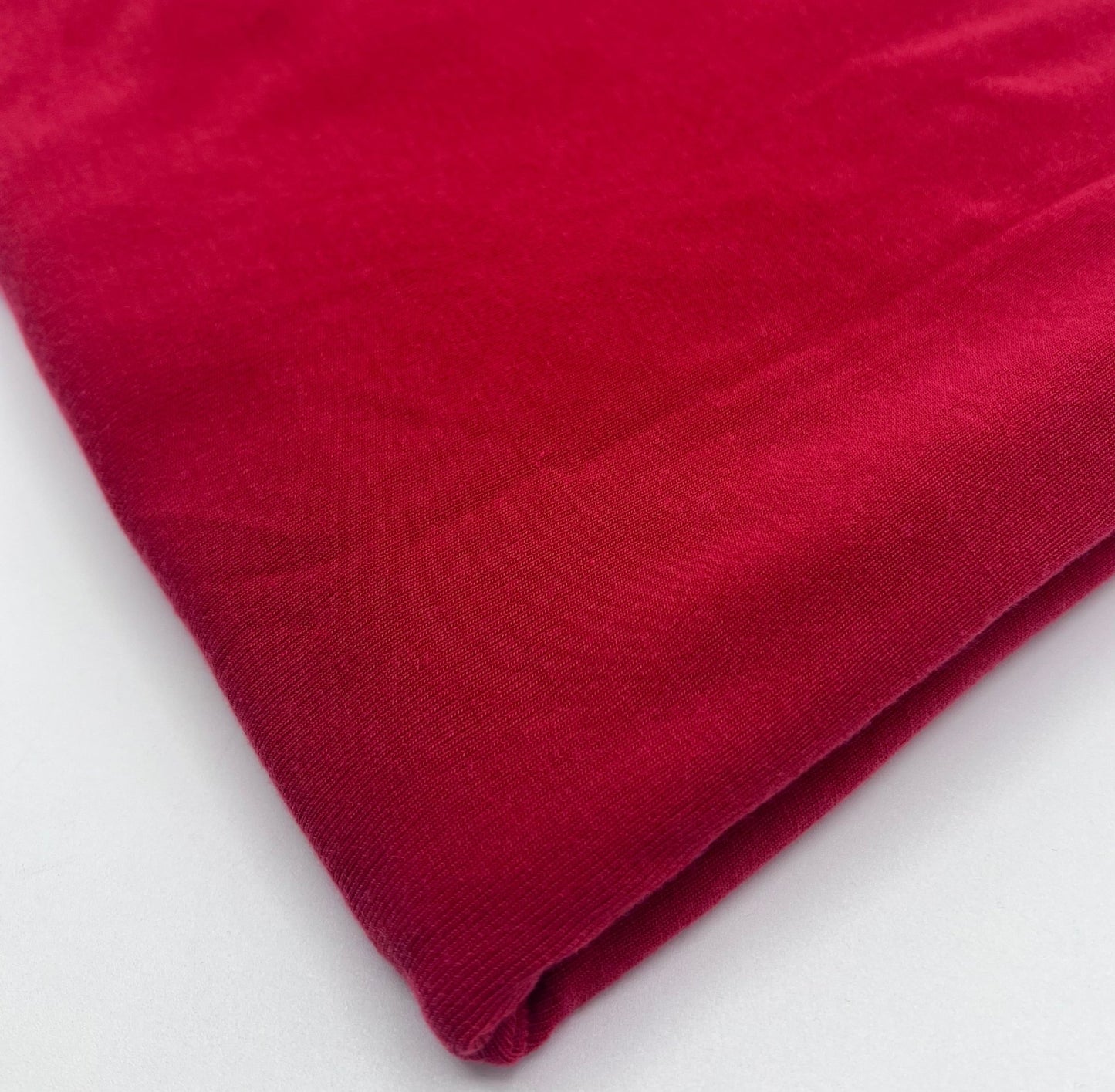Red Lightweight Melange Knit Stretch Fabric - T9 Fabrics