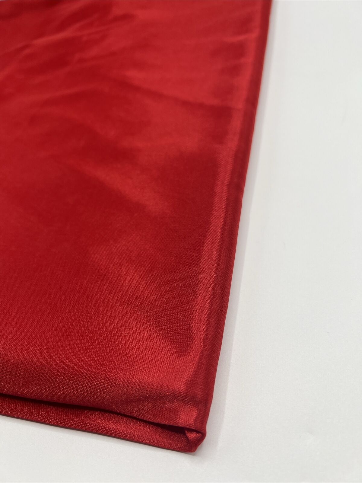 Red Satin Dress Craft Fabric - T9 Fabrics
