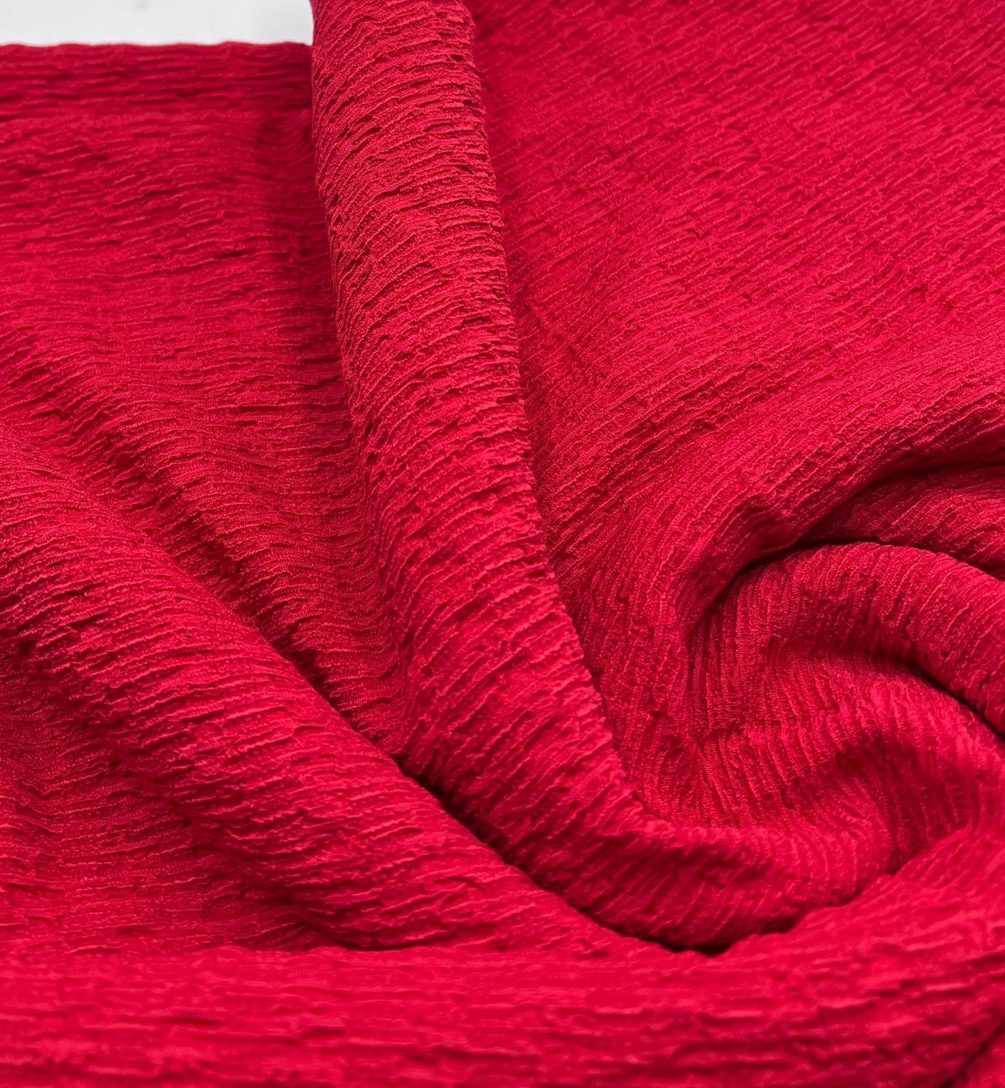 Red Textured Popcorn Stretch Fabric - T9 Fabrics