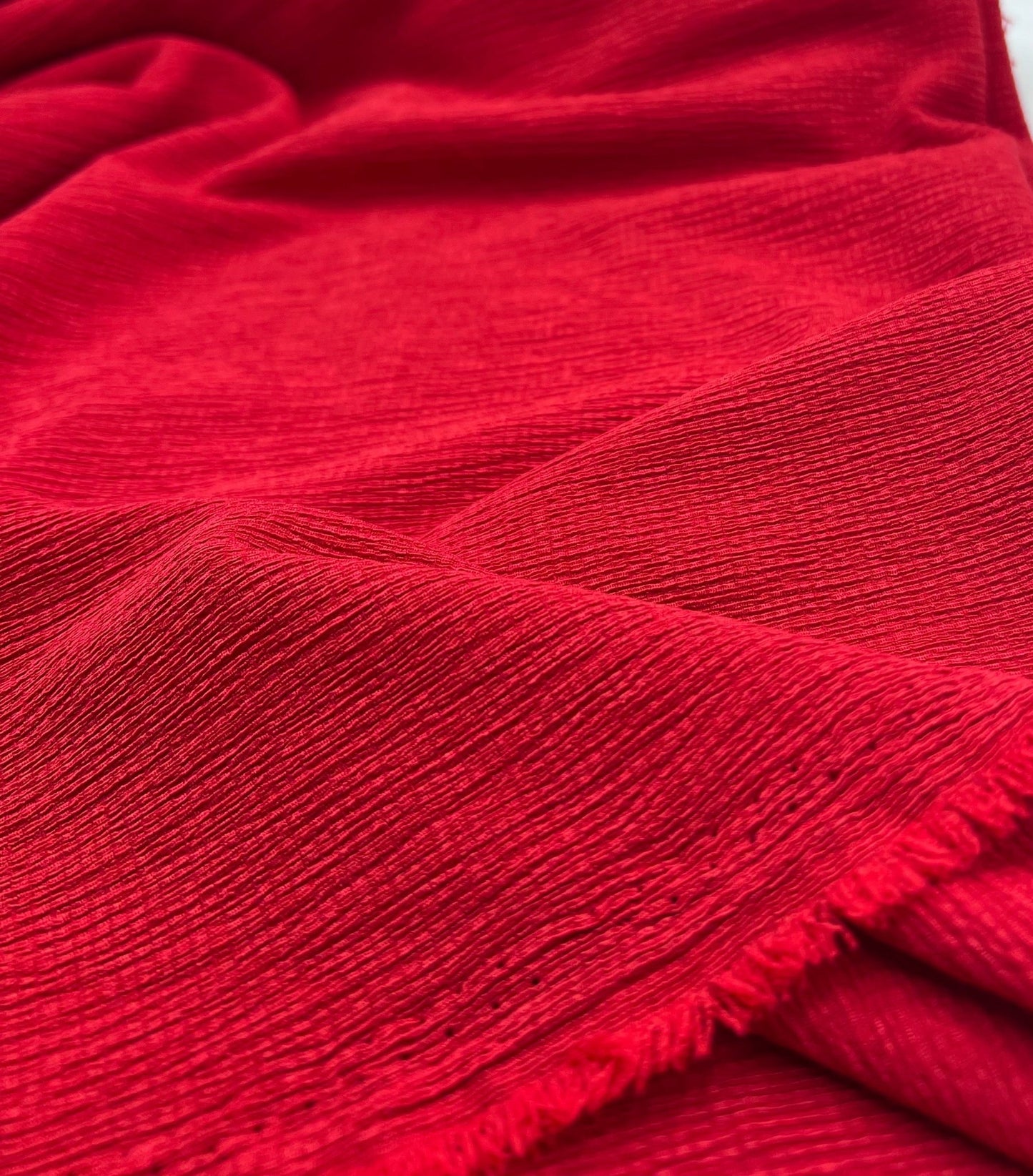 Red Tree Bark Stretch Dress Craft Fabric - T9 Fabrics