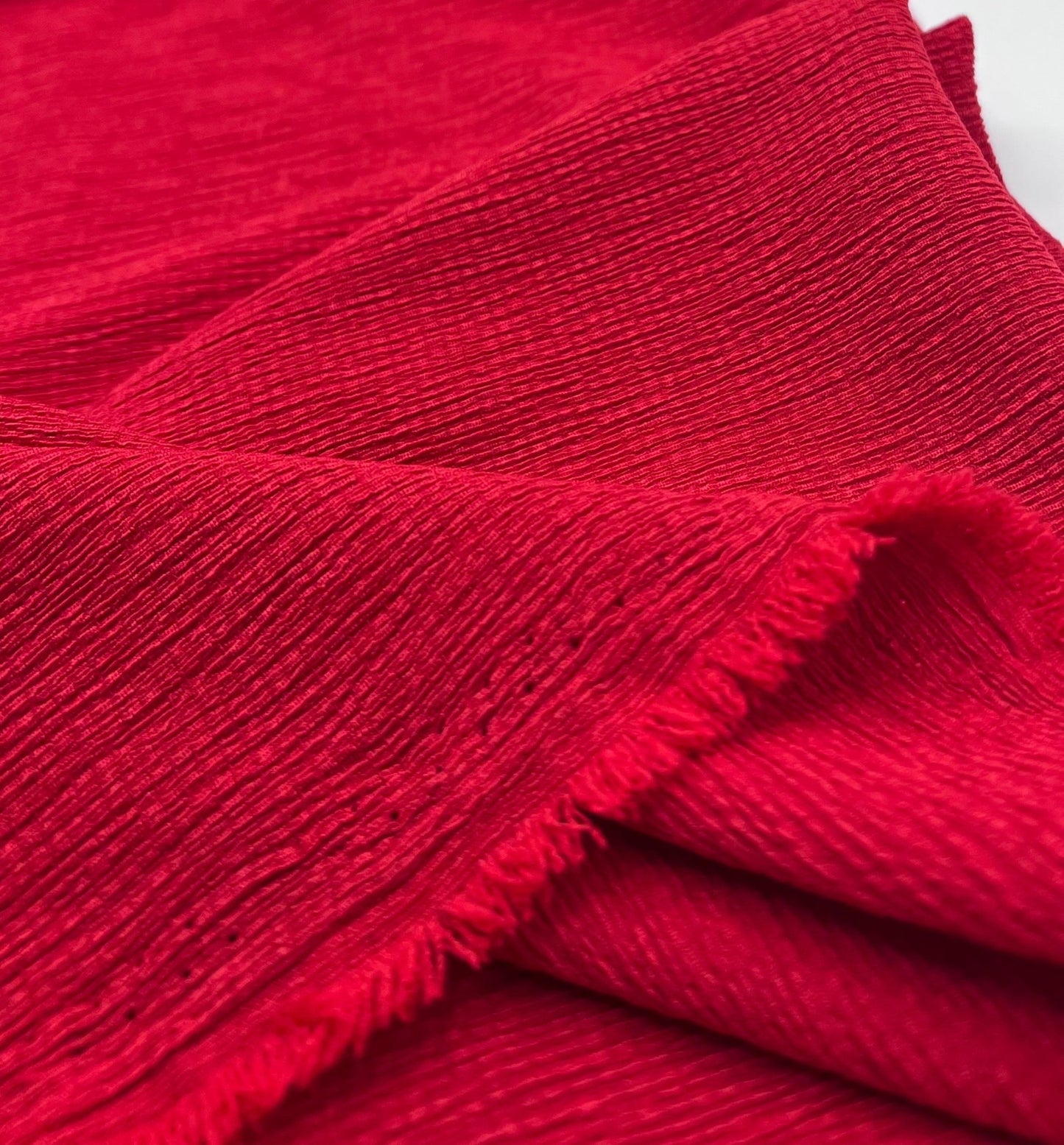 Red Tree Bark Stretch Dress Craft Fabric - T9 Fabrics