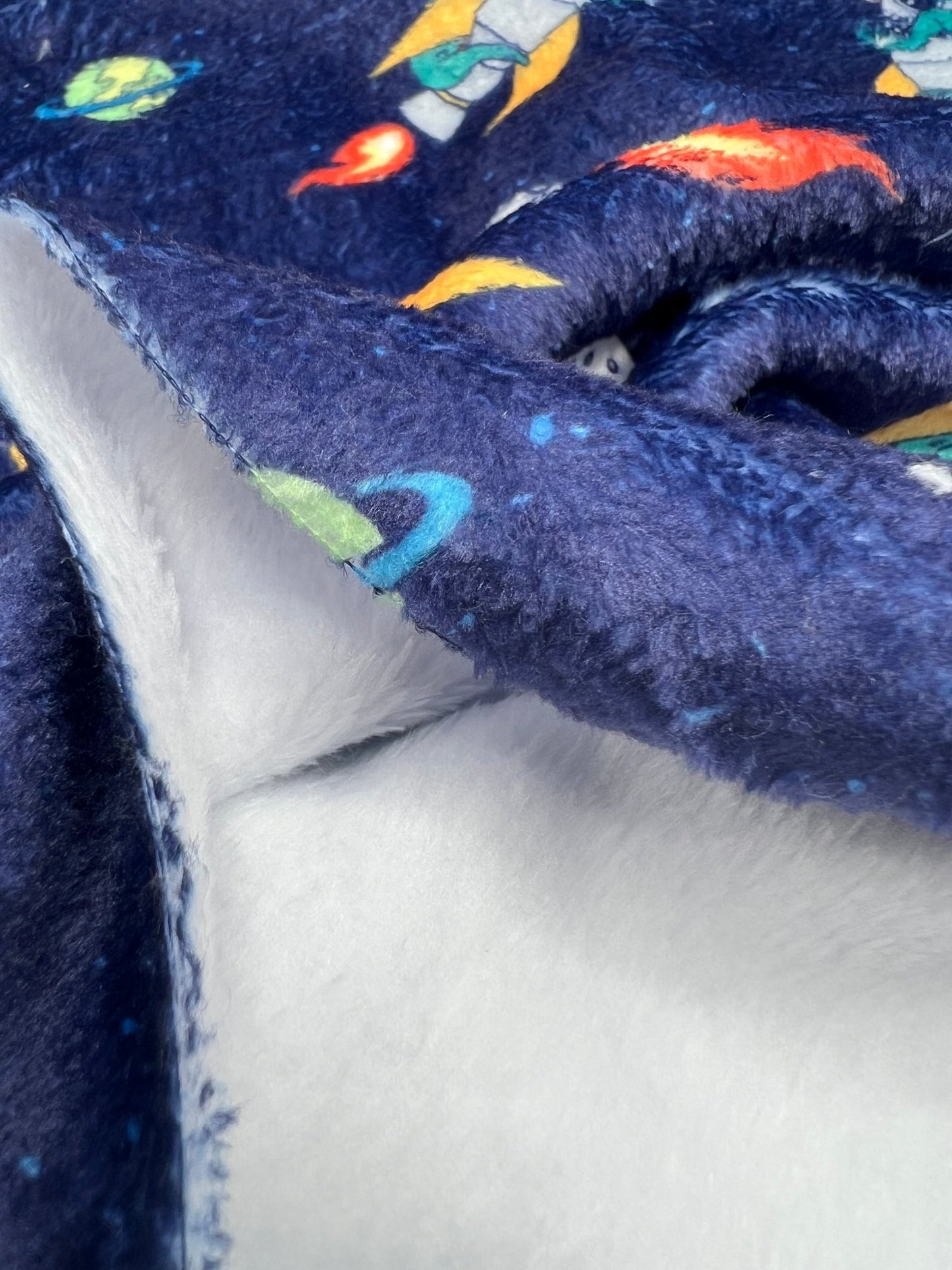 Ride The Rocket Cuddle Fleece Fabric Blanket Loungewear - T9 Fabrics