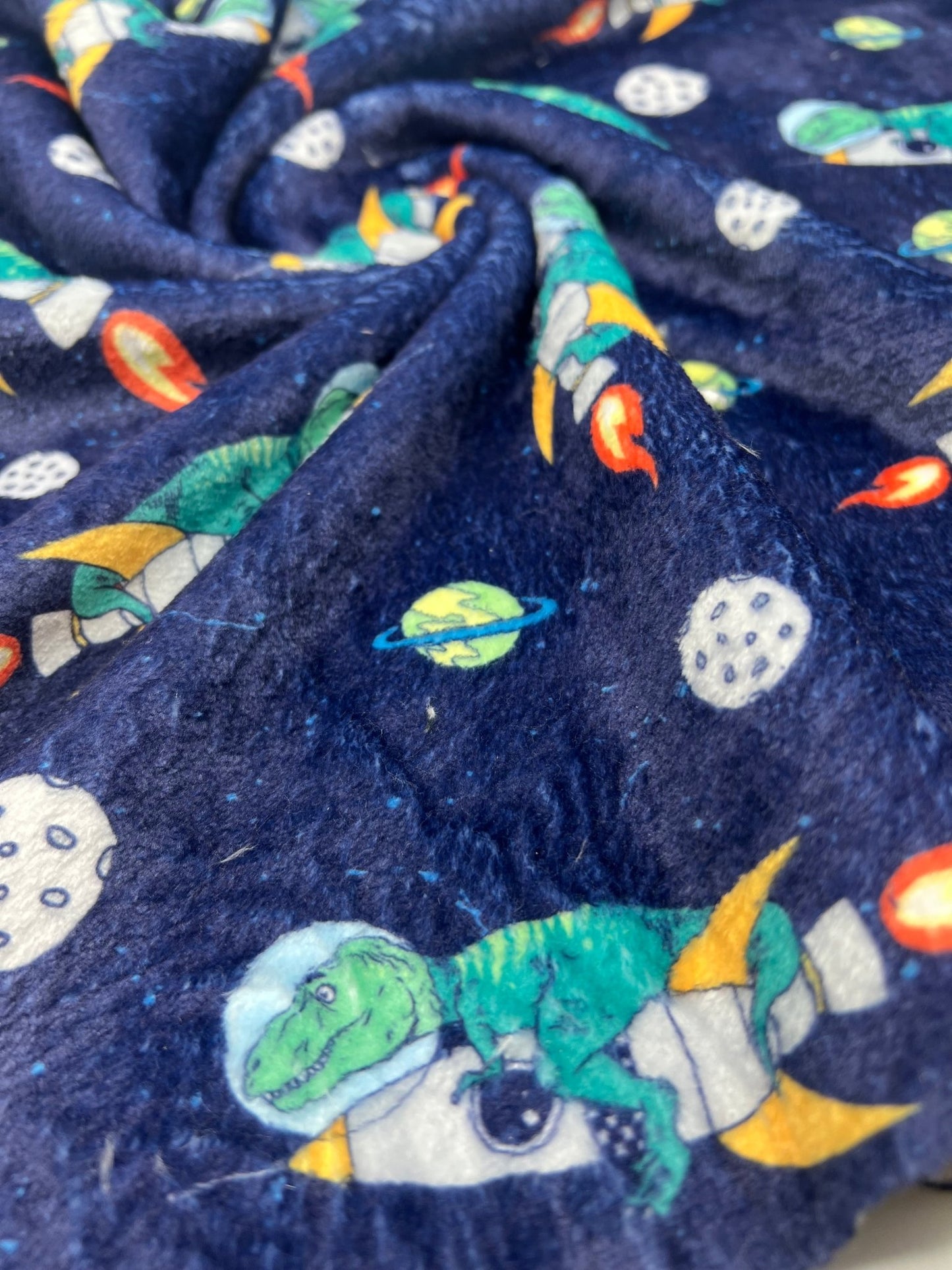 Ride The Rocket Cuddle Fleece Fabric Blanket Loungewear - T9 Fabrics