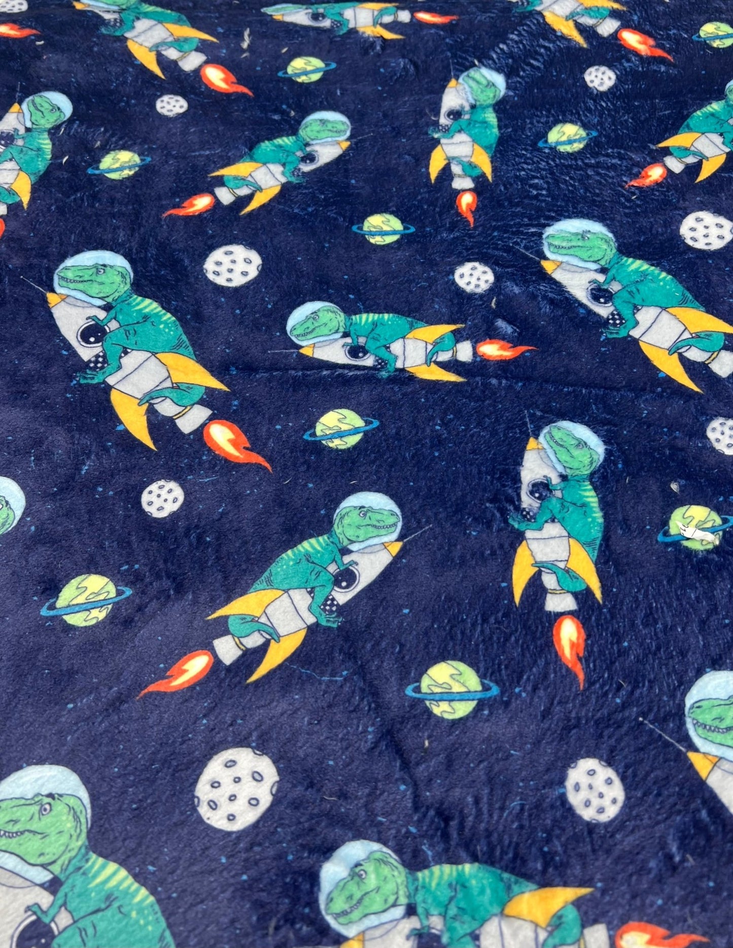 Ride The Rocket Cuddle Fleece Fabric Blanket Loungewear - T9 Fabrics