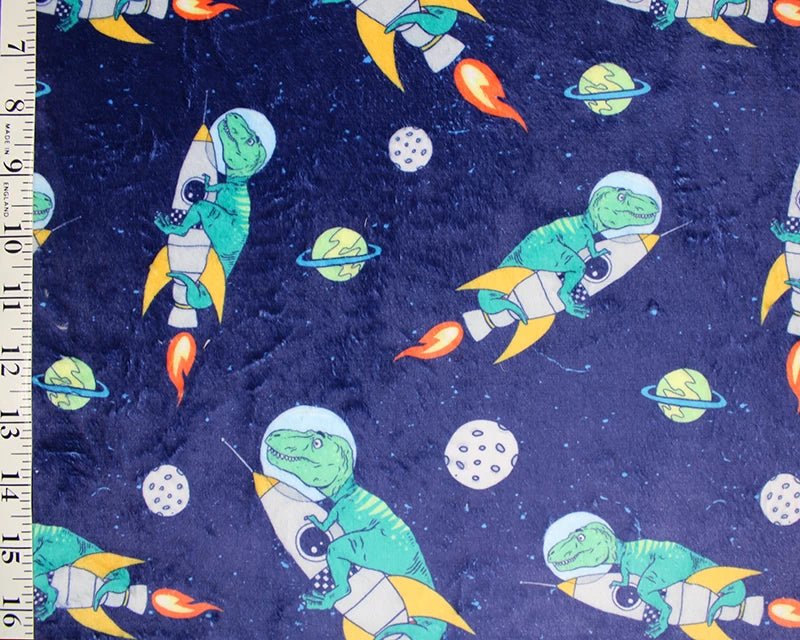 Ride The Rocket Cuddle Fleece Fabric Blanket Loungewear - T9 Fabrics