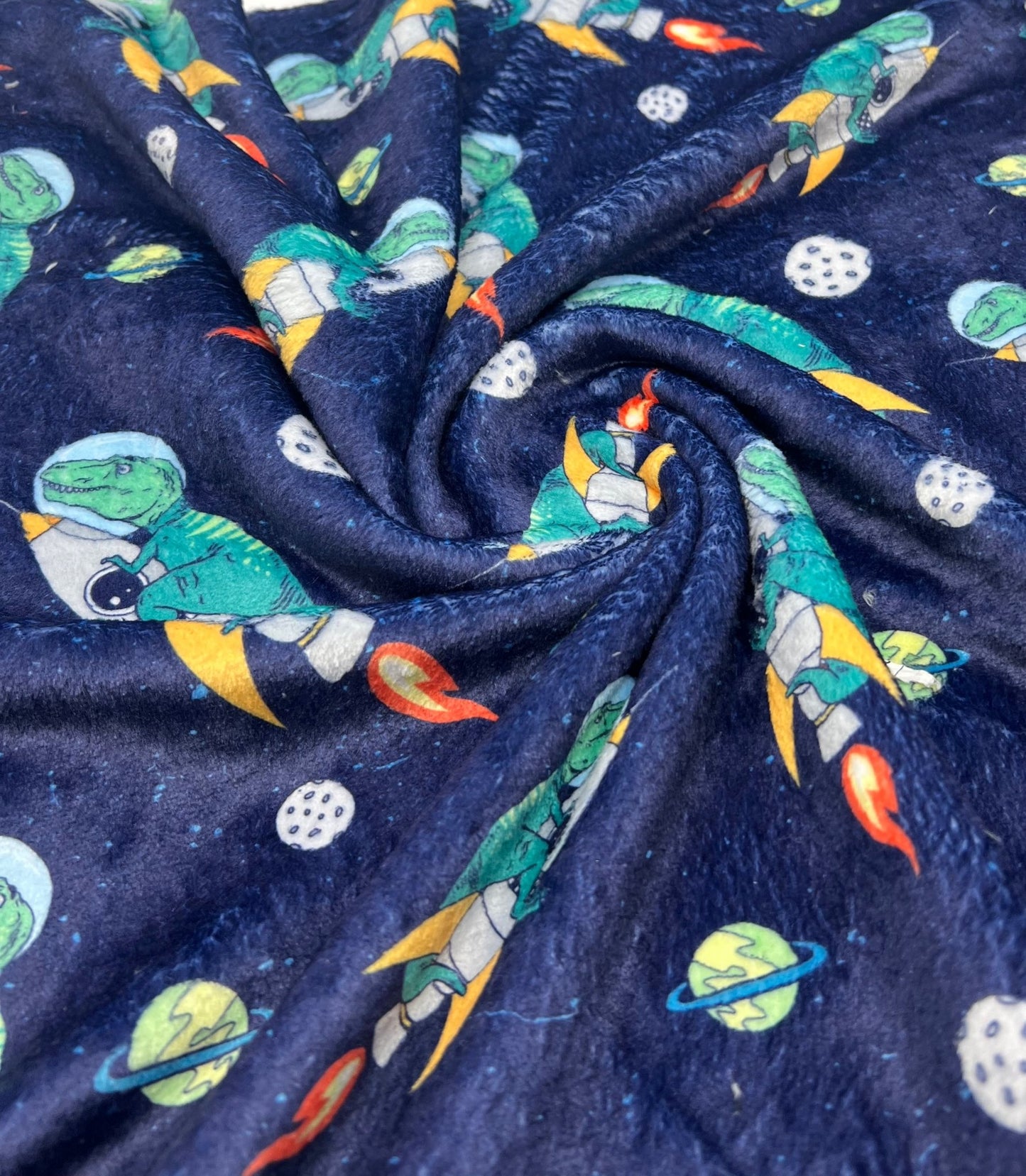 Ride The Rocket Cuddle Fleece Fabric Blanket Loungewear - T9 Fabrics