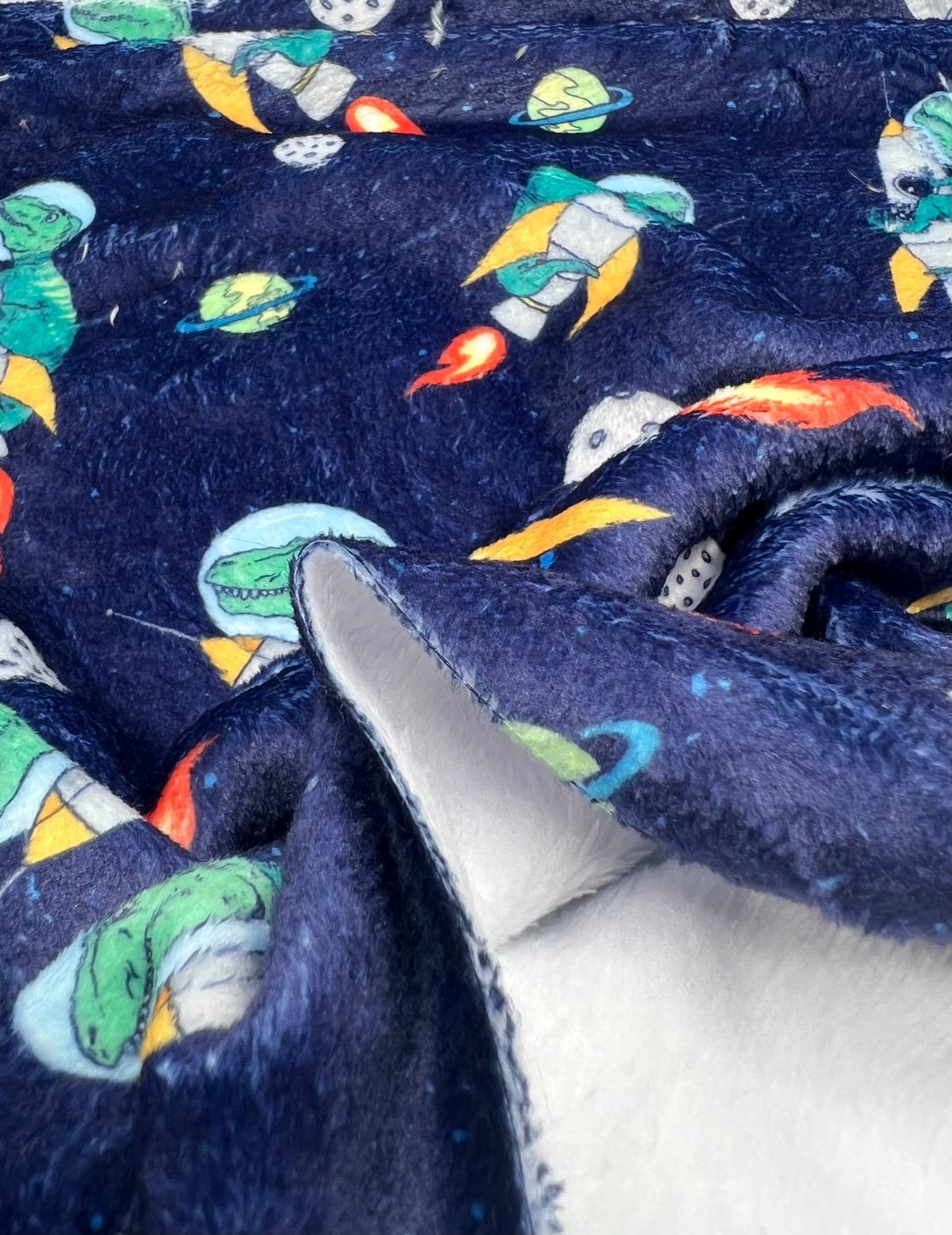 Ride The Rocket Cuddle Fleece Fabric Blanket Loungewear - T9 Fabrics