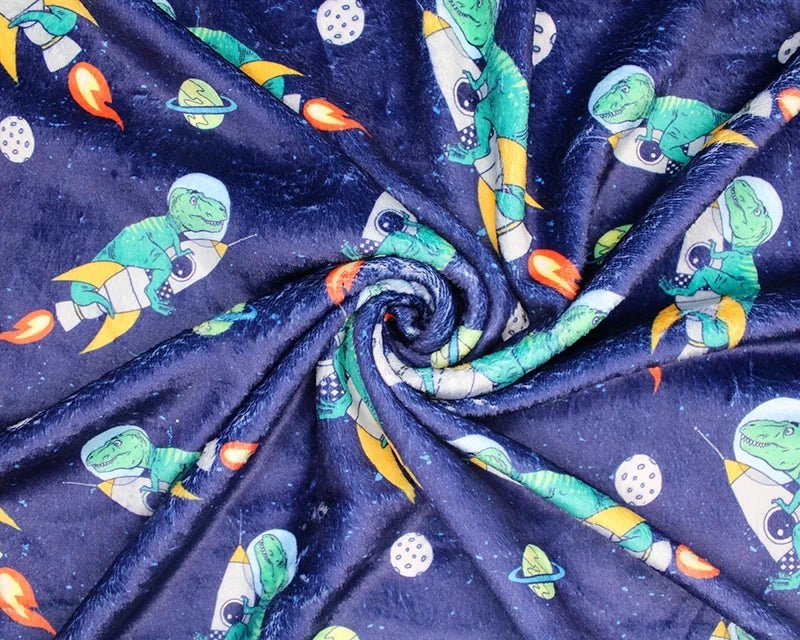 Ride The Rocket Cuddle Fleece Fabric Blanket Loungewear - T9 Fabrics