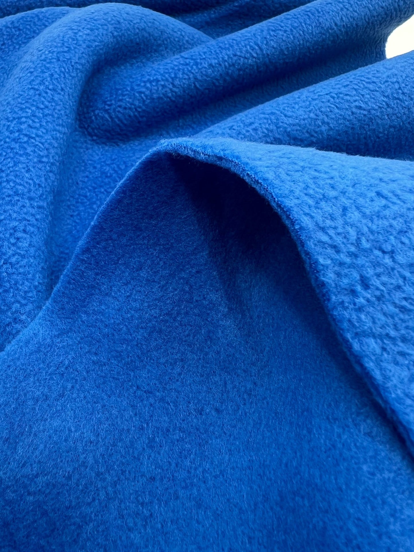 Royal Blue Plain Anti - Pil Polar Fleece Fabric Blanket Loungewear - T9 Fabrics
