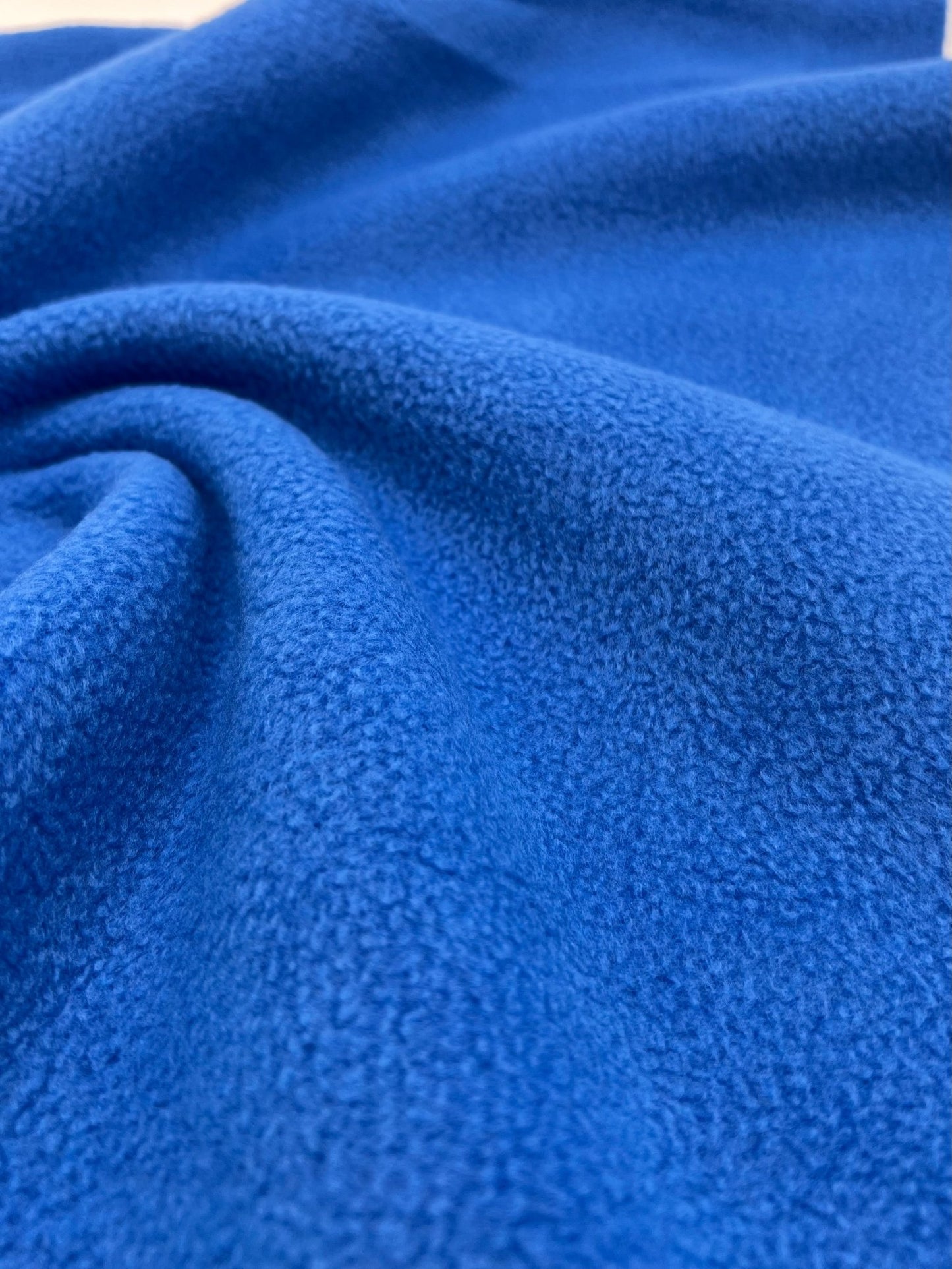 Royal Blue Plain Anti - Pil Polar Fleece Fabric Blanket Loungewear - T9 Fabrics