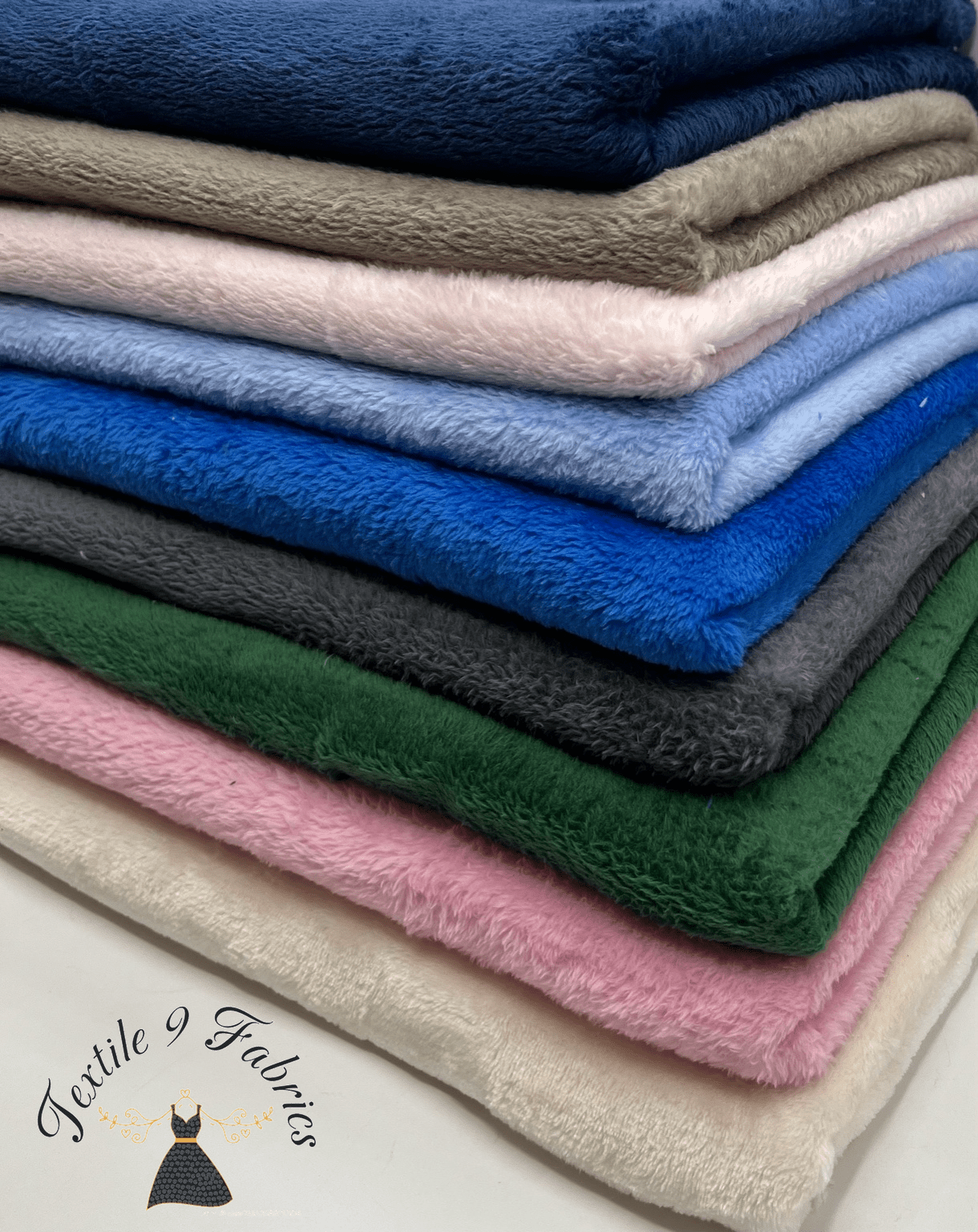 Royal Blue Super Soft Plain Cuddle Fleece Fabric Blanket Loungewear - T9 Fabrics