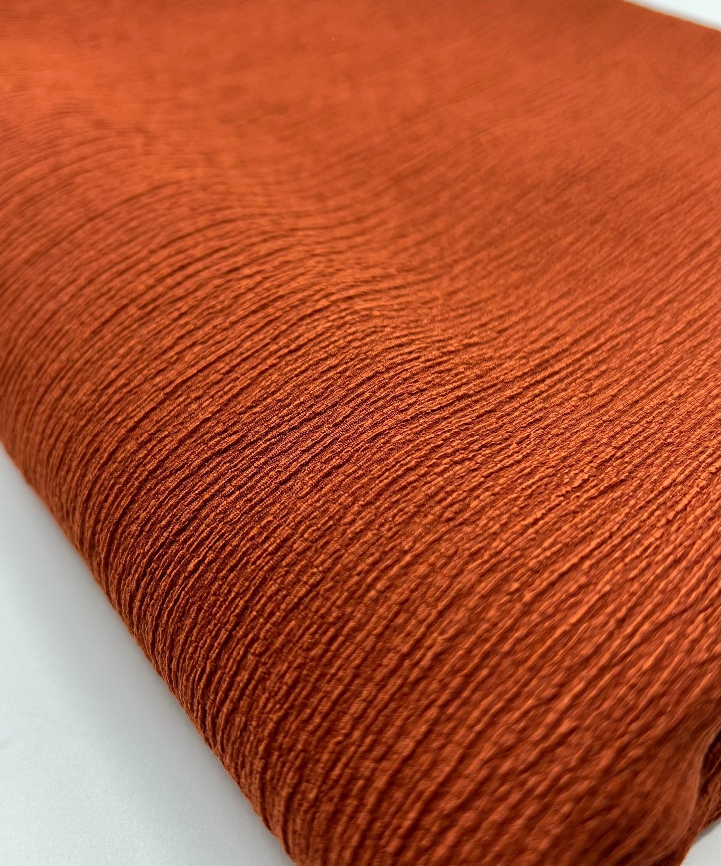 Rust Textured Tree Bark Stretch Dress Craft Fabric - T9 Fabrics