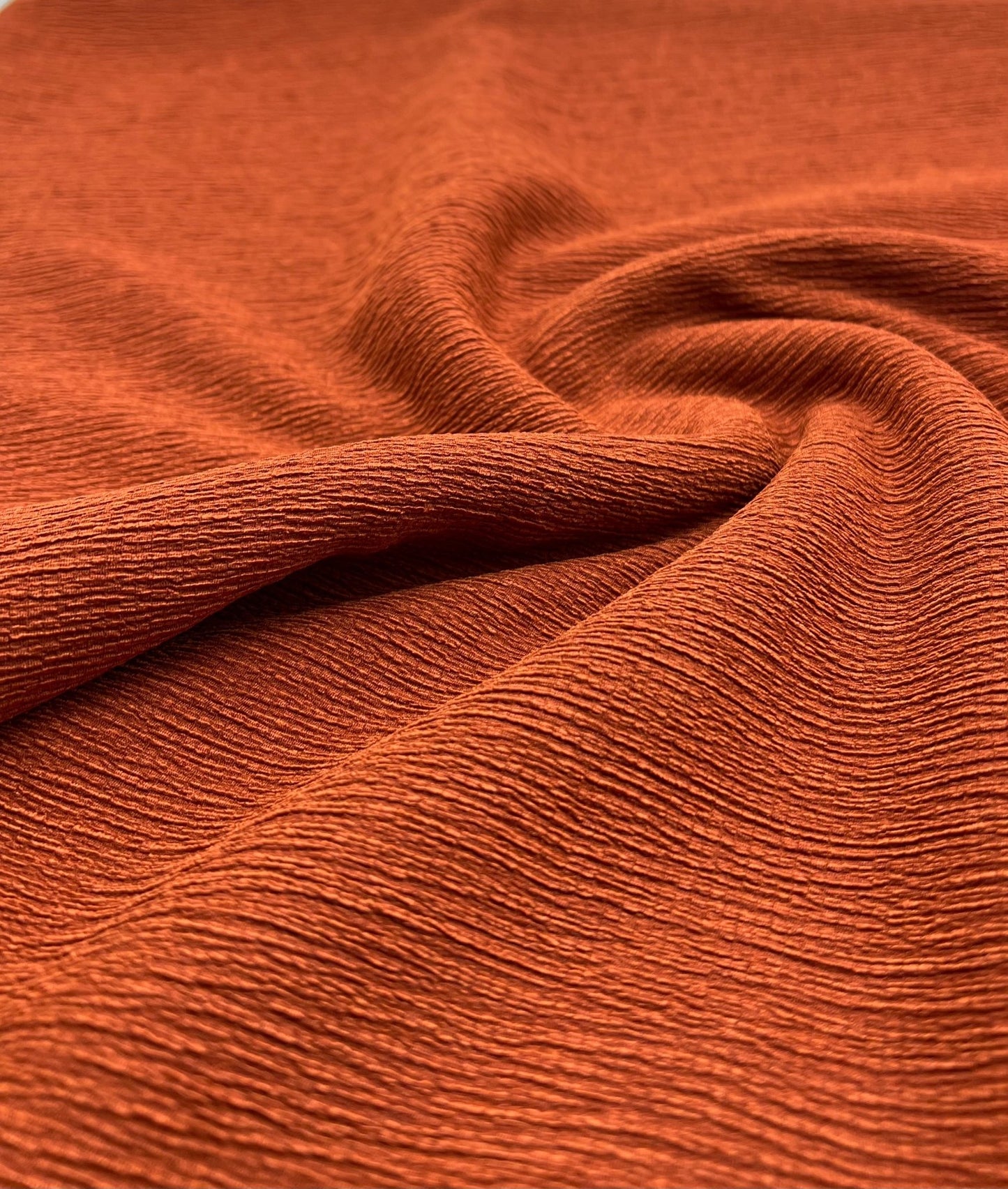 Rust Textured Tree Bark Stretch Dress Craft Fabric - T9 Fabrics