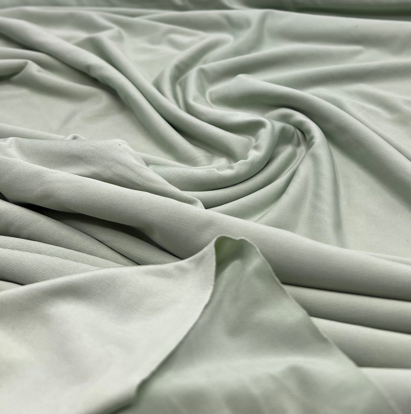 Sage Green Plain Soft Touch Stretch Fabric - T9 Fabrics