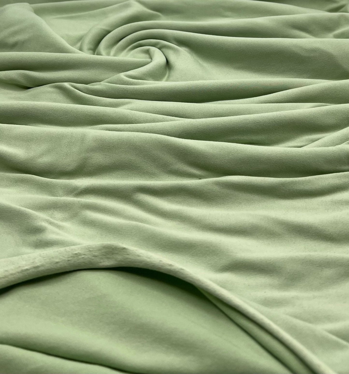 Sage Green Plain Super Soft Bogota 4 Way Stretch Fabric - T9 Fabrics