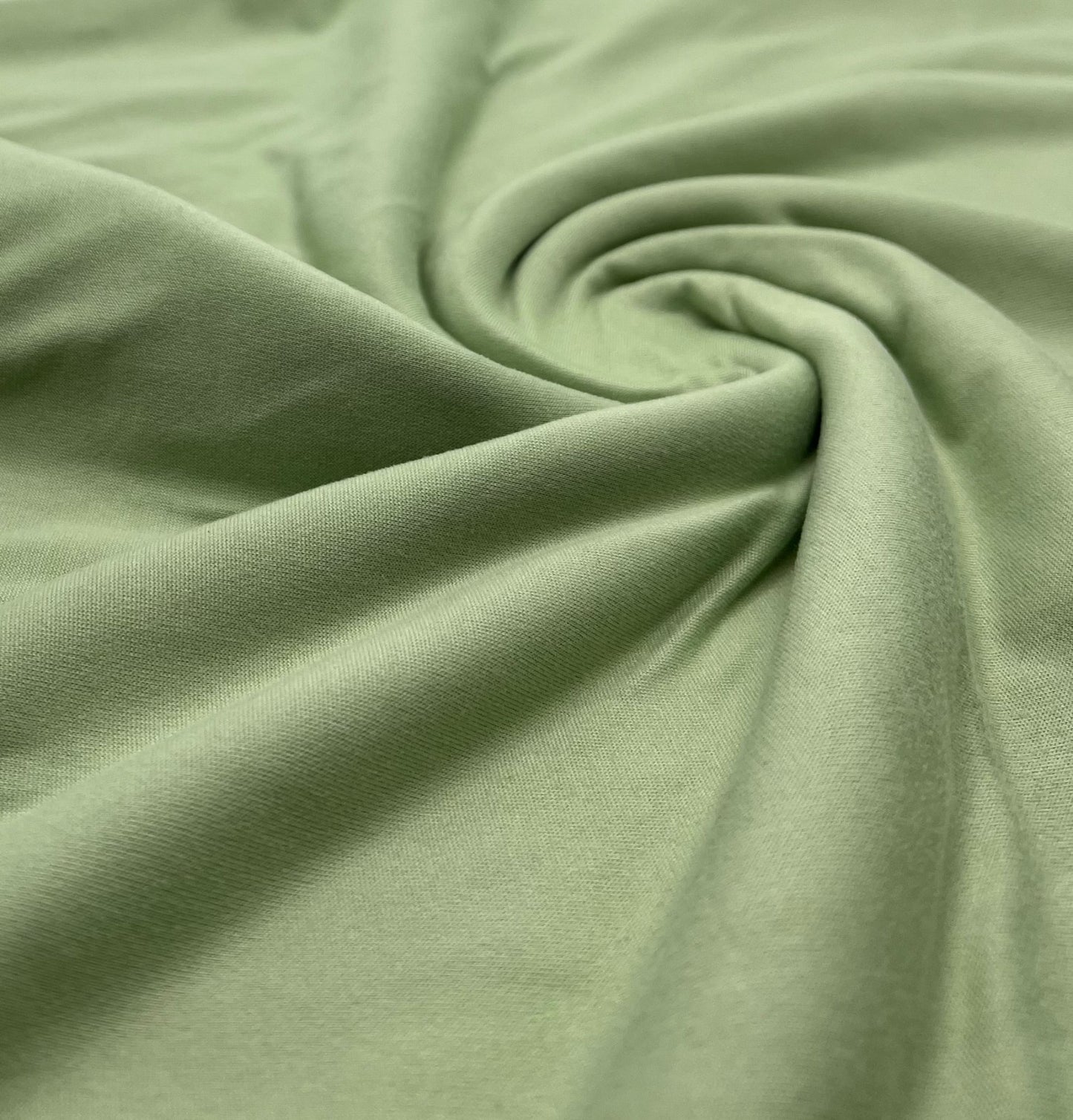Sage Green Plain Super Soft Bogota 4 Way Stretch Fabric - T9 Fabrics