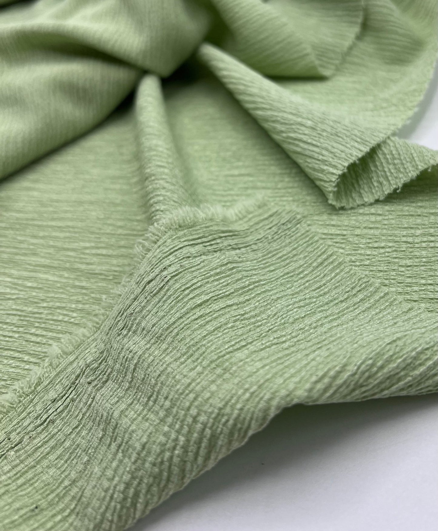 Sage Green Tree Bark Stretch Dress Craft Fabric - T9 Fabrics