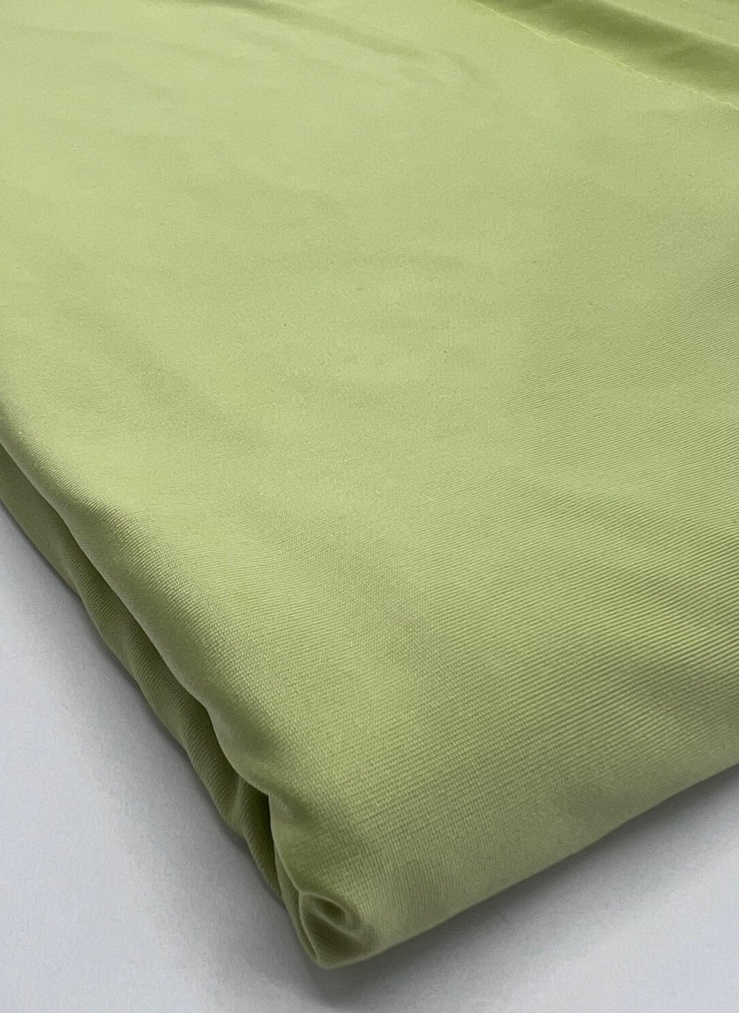 Soft Lime Green Plain Soft Touch Stretch Fabric - T9 Fabrics