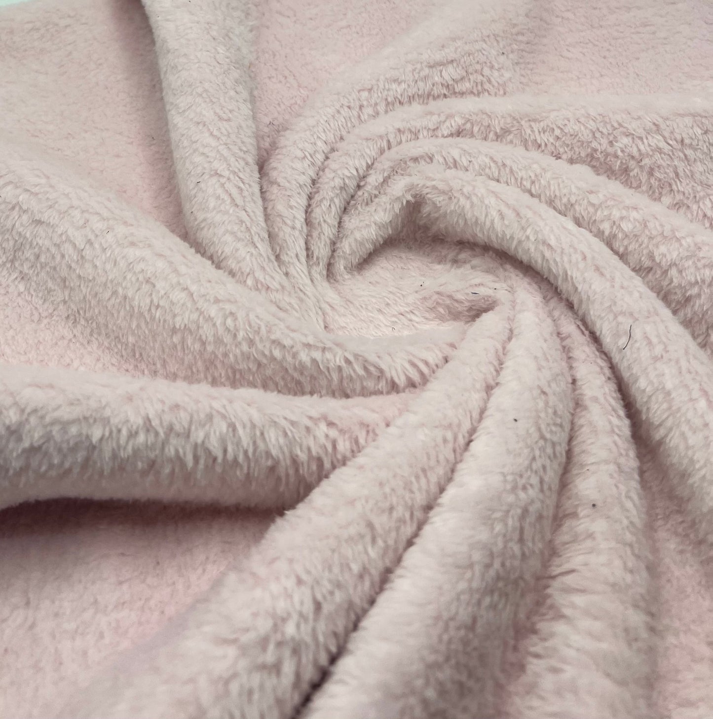 Soft Pink Super Soft Plain Cuddle Fleece Fabric Blanket Loungewear - T9 Fabrics