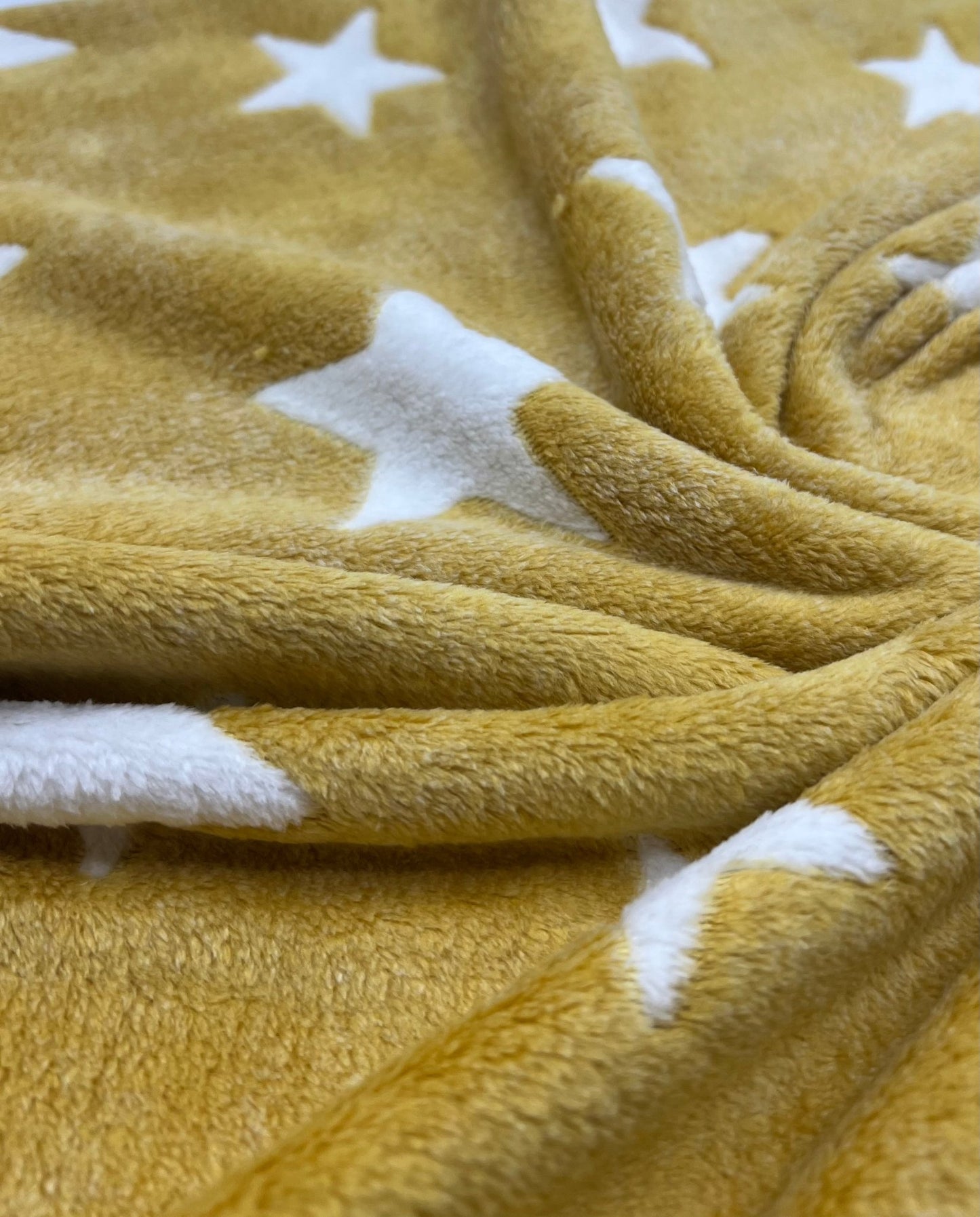 Stars Cuddle Fleece Fabric Blanket Loungewear - T9 Fabrics
