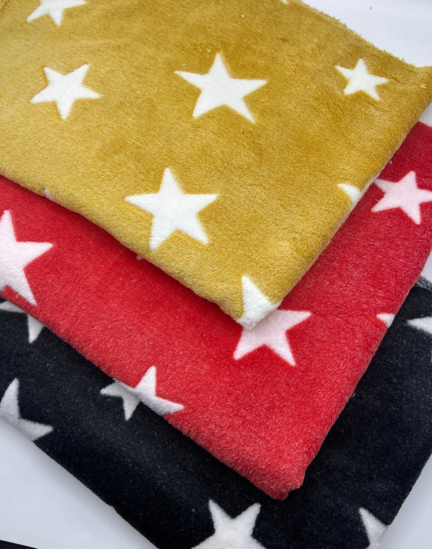Stars Cuddle Fleece Fabric Blanket Loungewear - T9 Fabrics