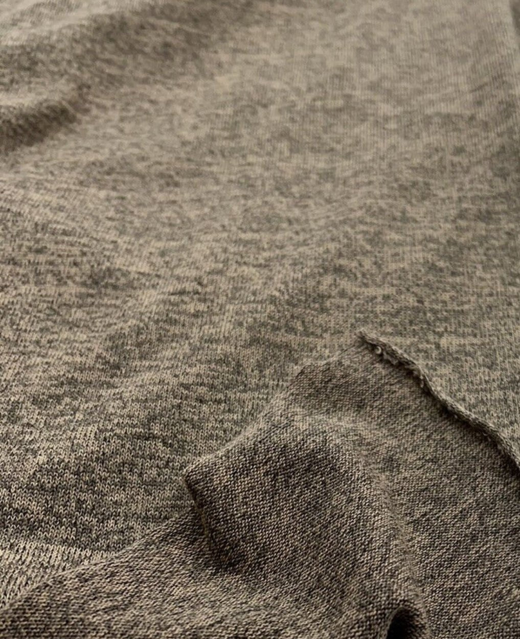 Stone Melange Knit Stretch Fabric - T9 Fabrics