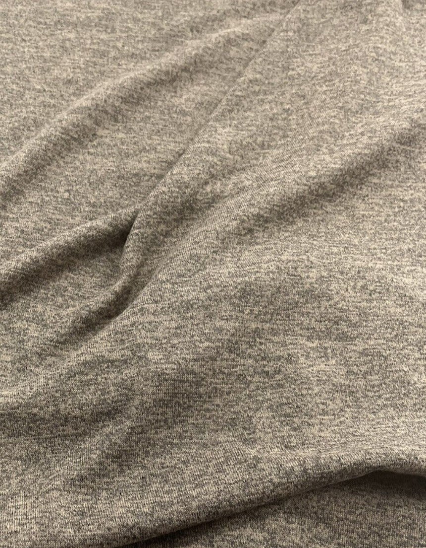 Stone Melange Knit Stretch Fabric - T9 Fabrics